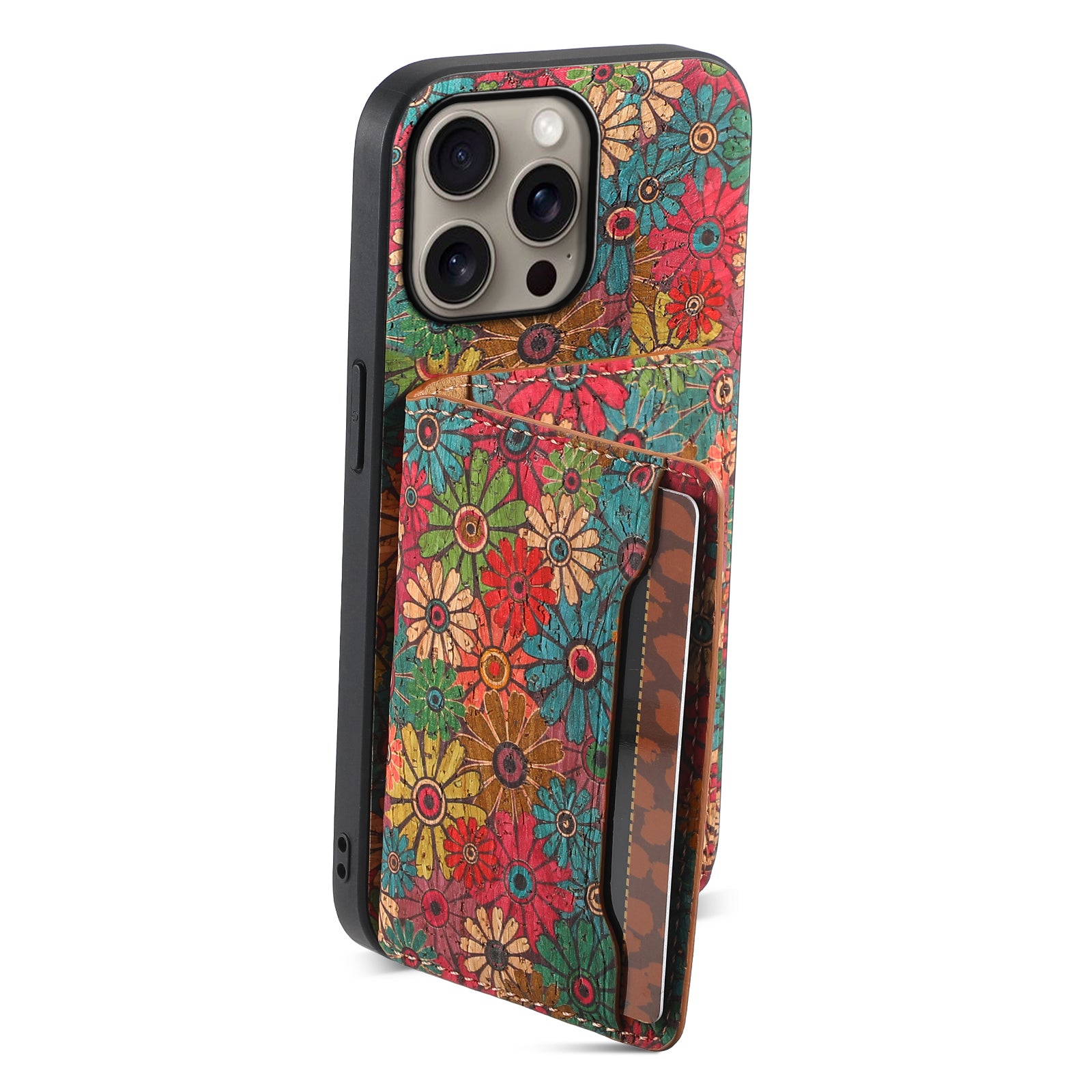 Wooden Phone Case For iPhone 16 - 7 Series (Green)