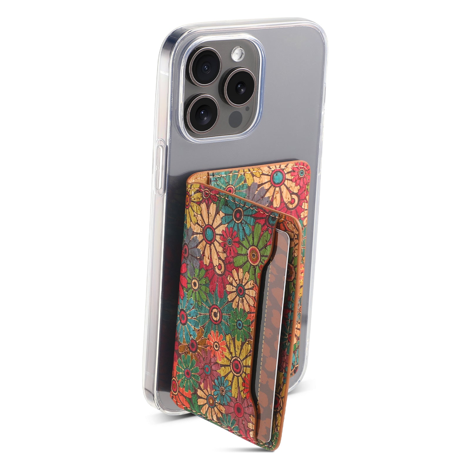 Cork Bracket Ultra-Thin Credit Card Bag(Green)