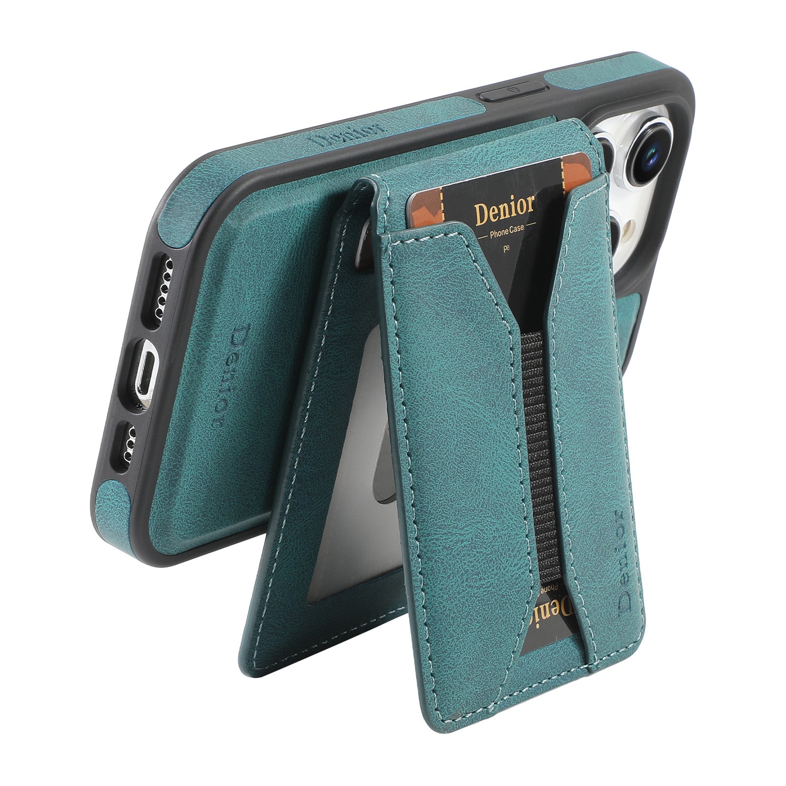 iPhone Series 2IN1 Magnetic Case & Card Bag(Blue)