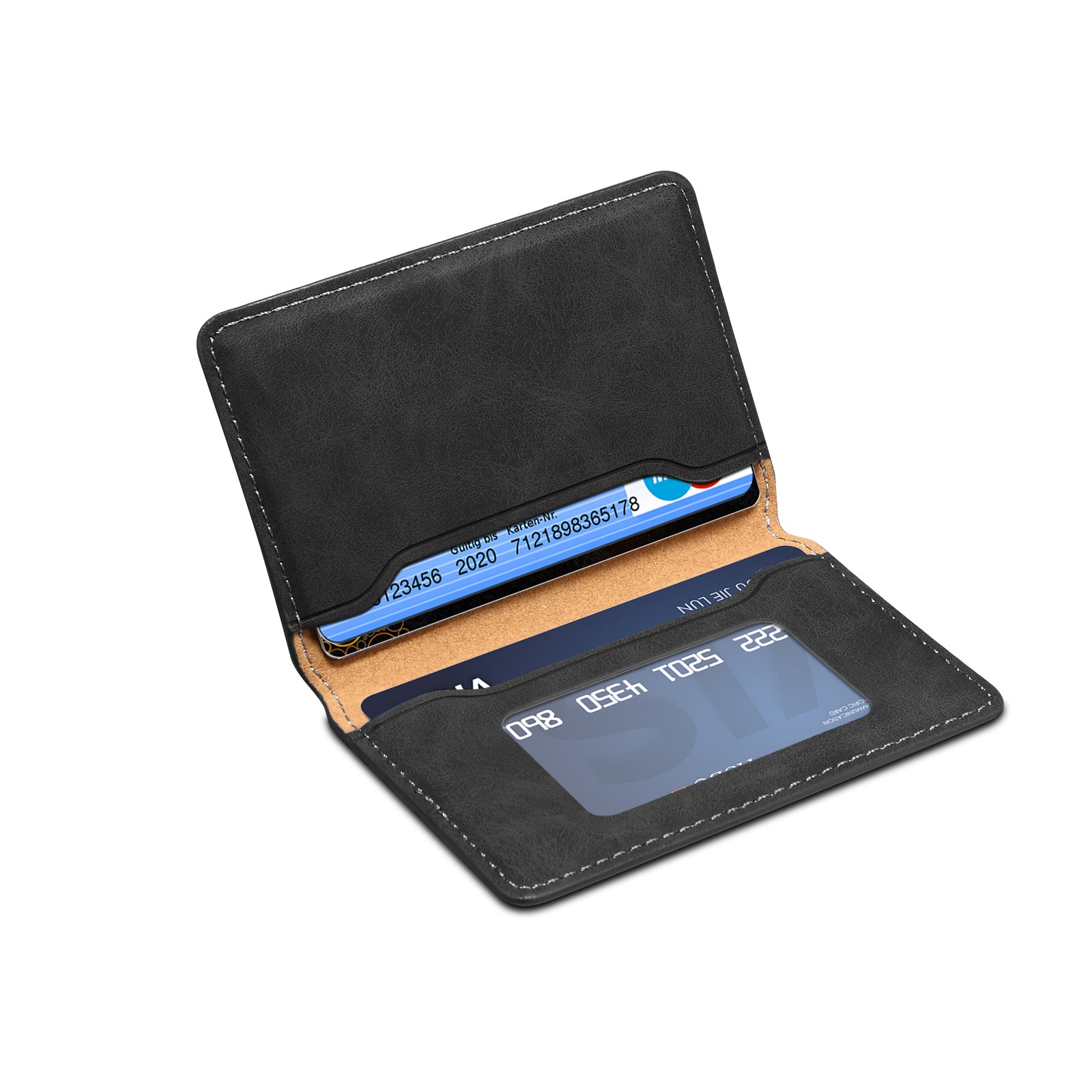 RFID Magnetic Slim Credit Card Bag(Black)