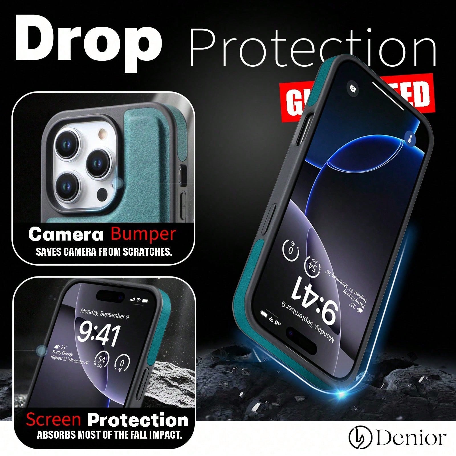 Rotatable Kickstand Case For iPhone 16-12 Series (Blue)