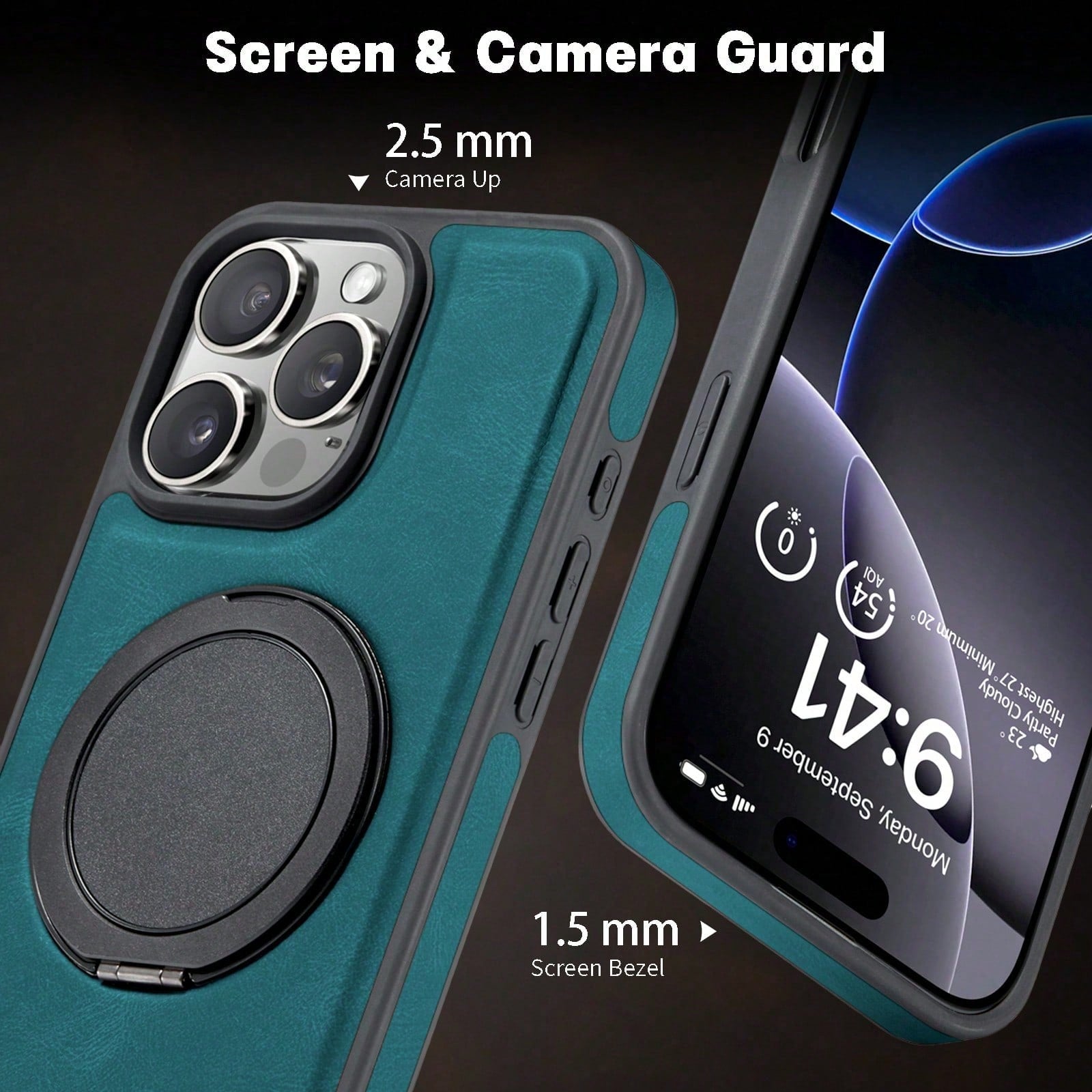 Rotatable Kickstand Case For iPhone 16-12 Series (Blue)