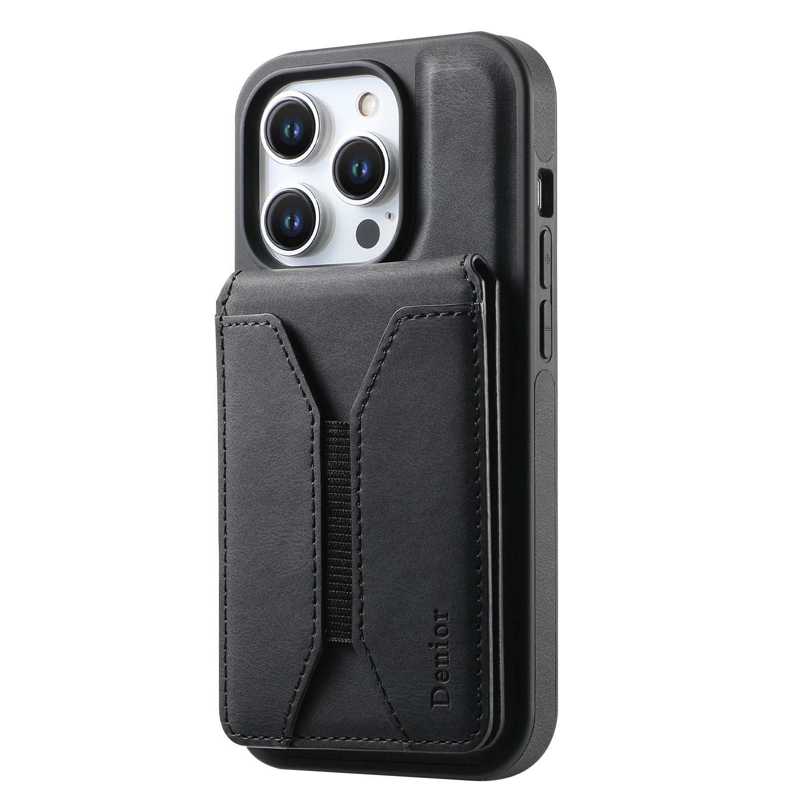 iPhone Series 2IN1 Magnetic Case & Card Bag(Black)