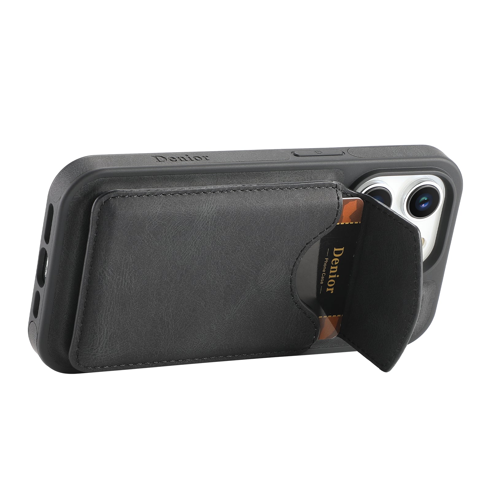 iPhone Series 2IN1 Magnetic Case & Card Bag(Black)