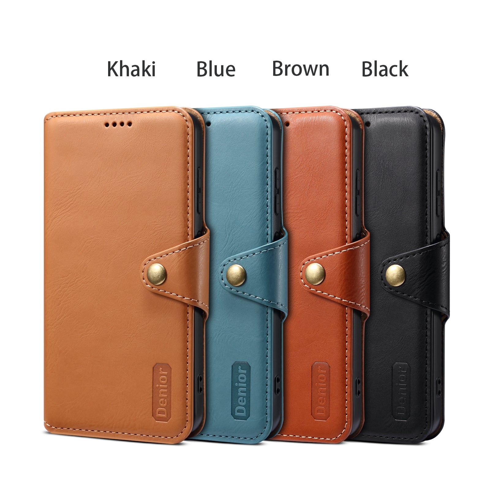 Google Simple PU Leather Flip Card Wallet Stand Phone Case(Brown)