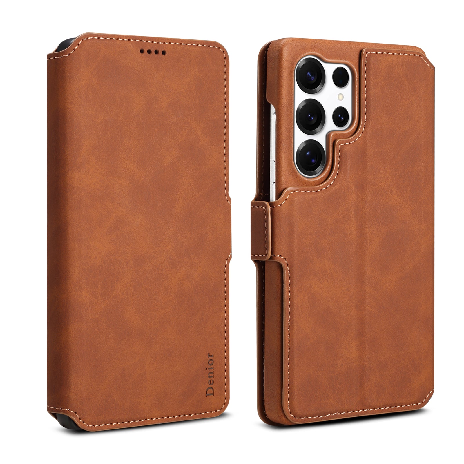2IN1 Detachable Magnetic Samsung Phone Case & Card Pocket(Brown)