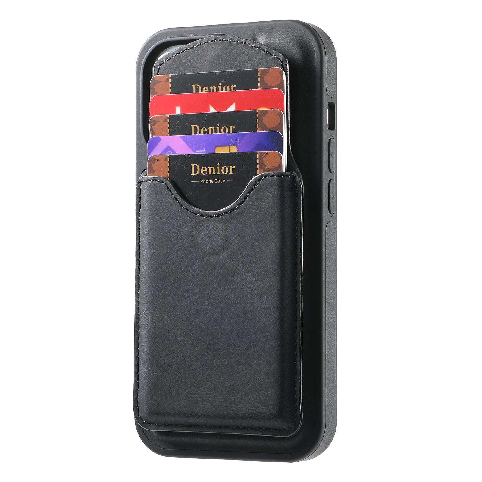 iPhone Series 2IN1 Magnetic Case & Card Bag(Black)