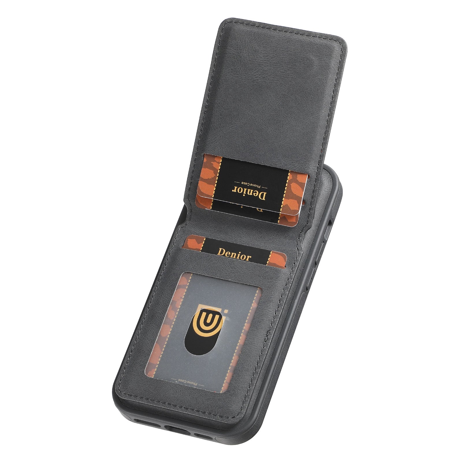iPhone Series 2IN1 Magnetic Case & Card Bag(Black)