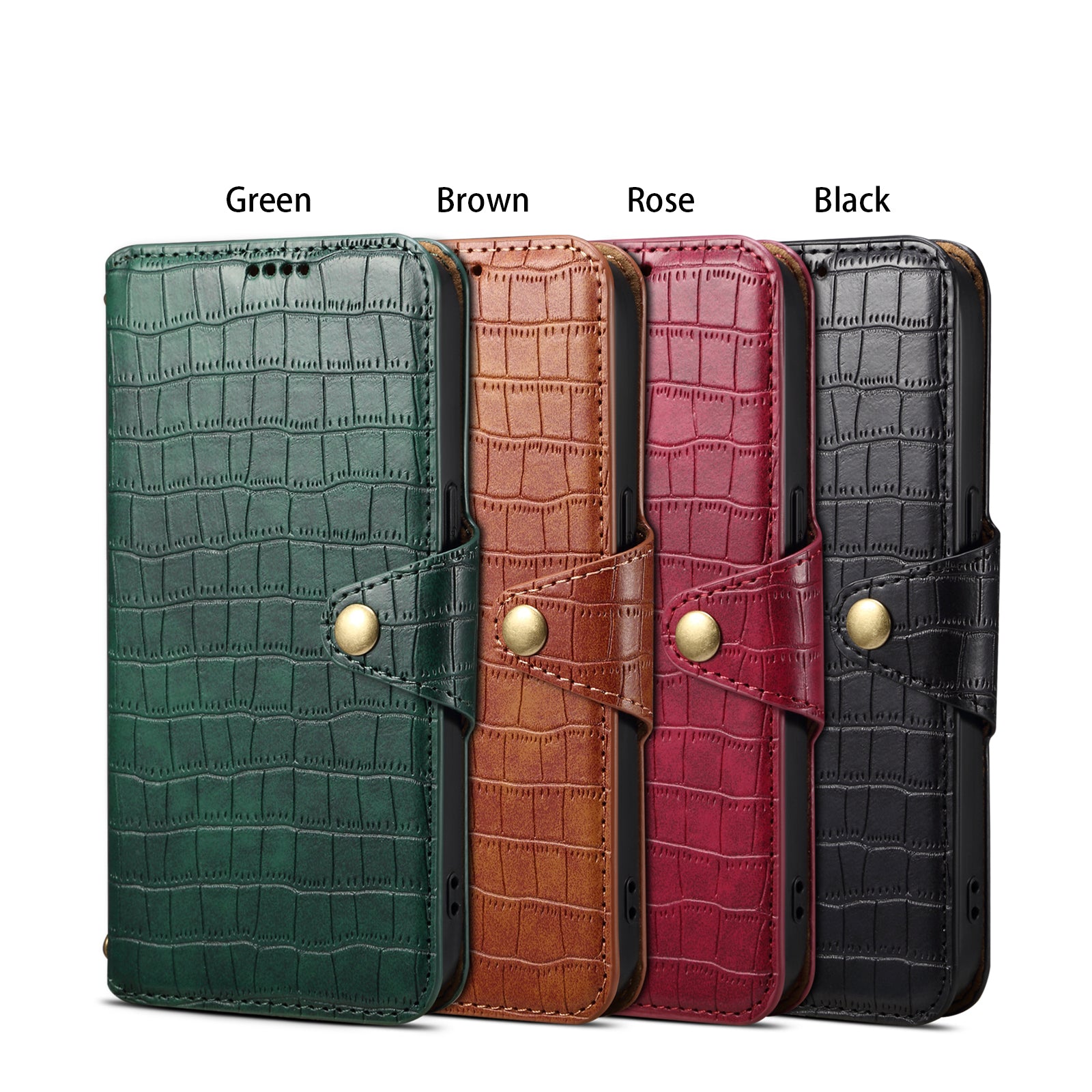 Crocodile PU Leather Honor Cover Wallet Phone Case(Brown)