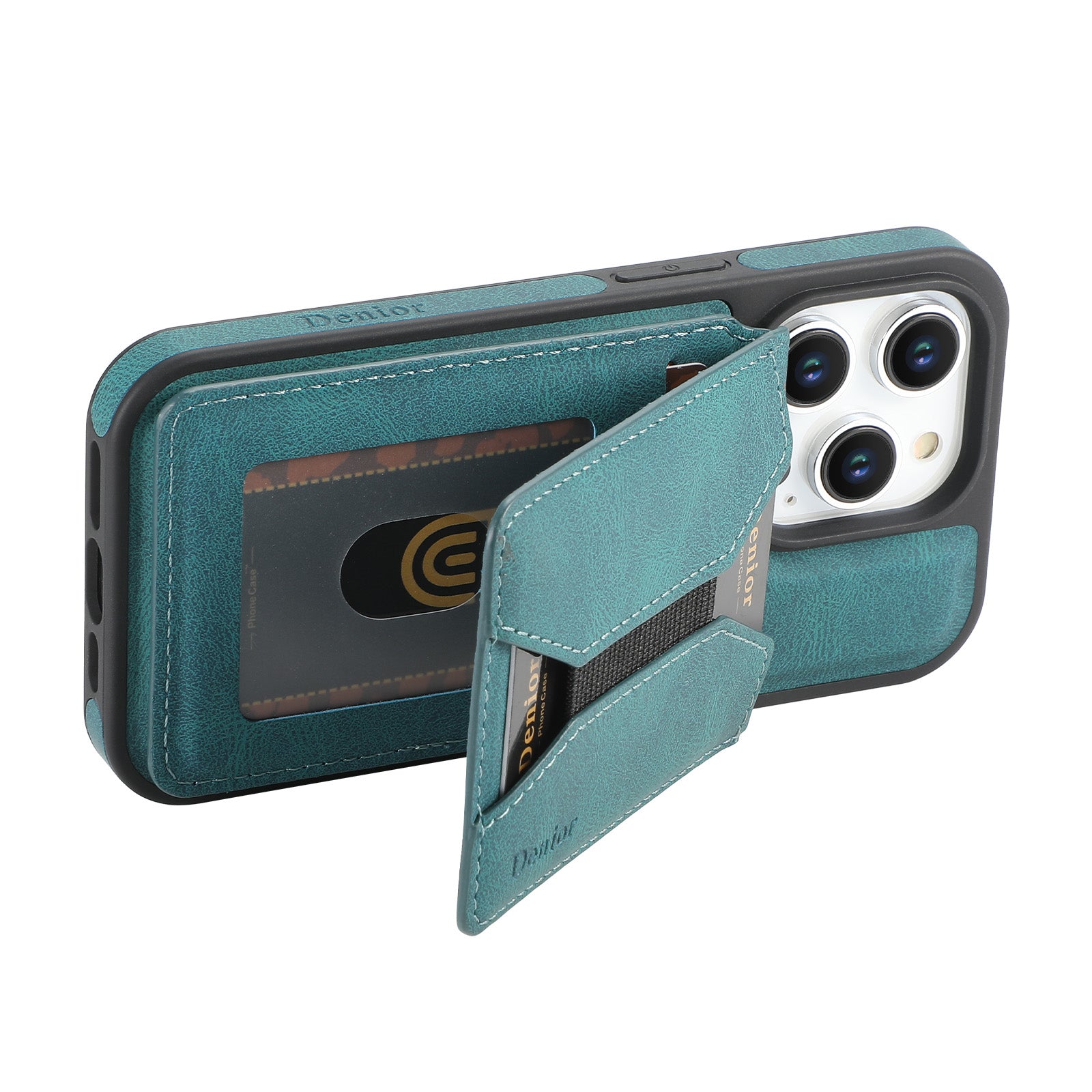iPhone Series 2IN1 Magnetic Case & Card Bag(Blue)