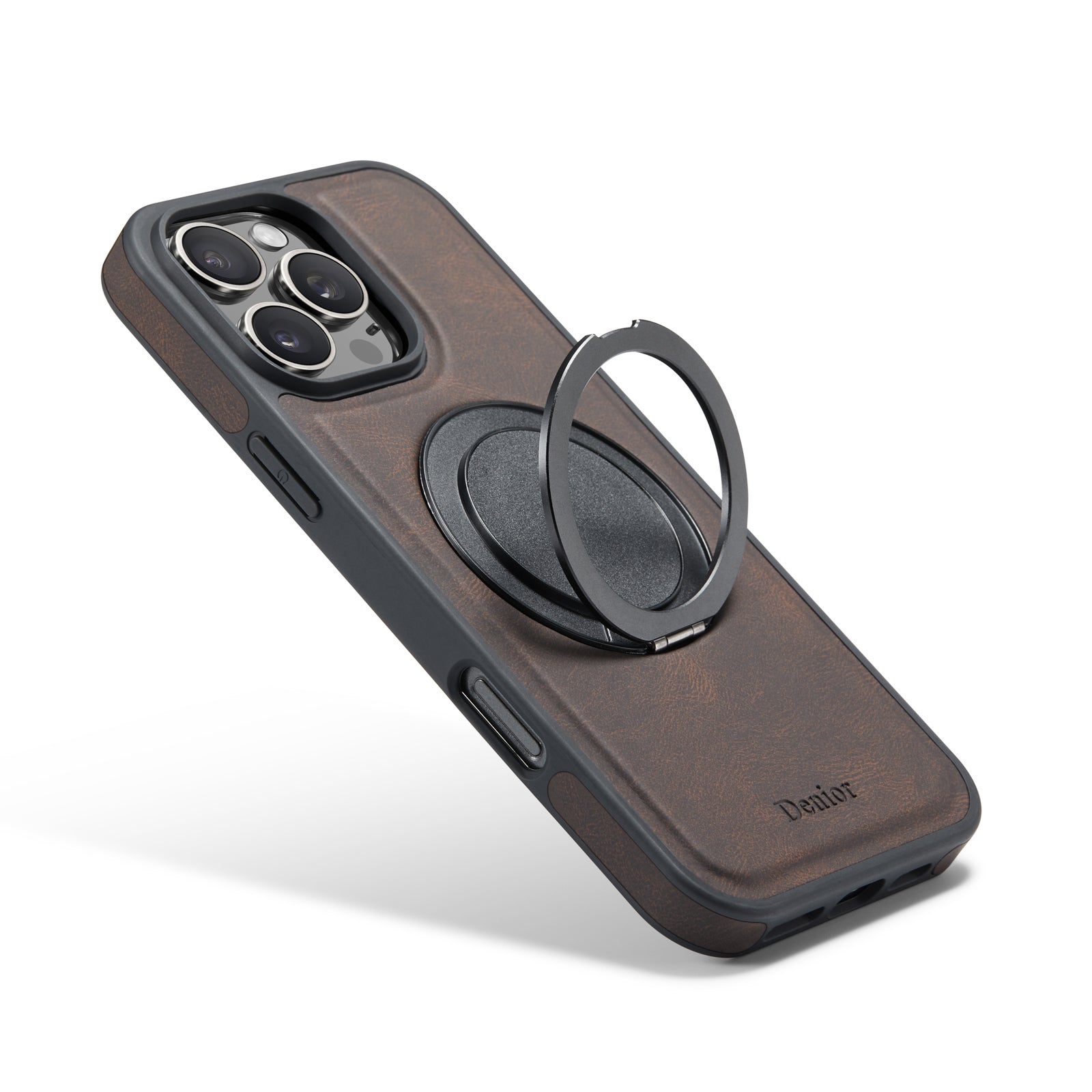 Rotatable Kickstand Case For iPhone 16-12 Series (Brown)
