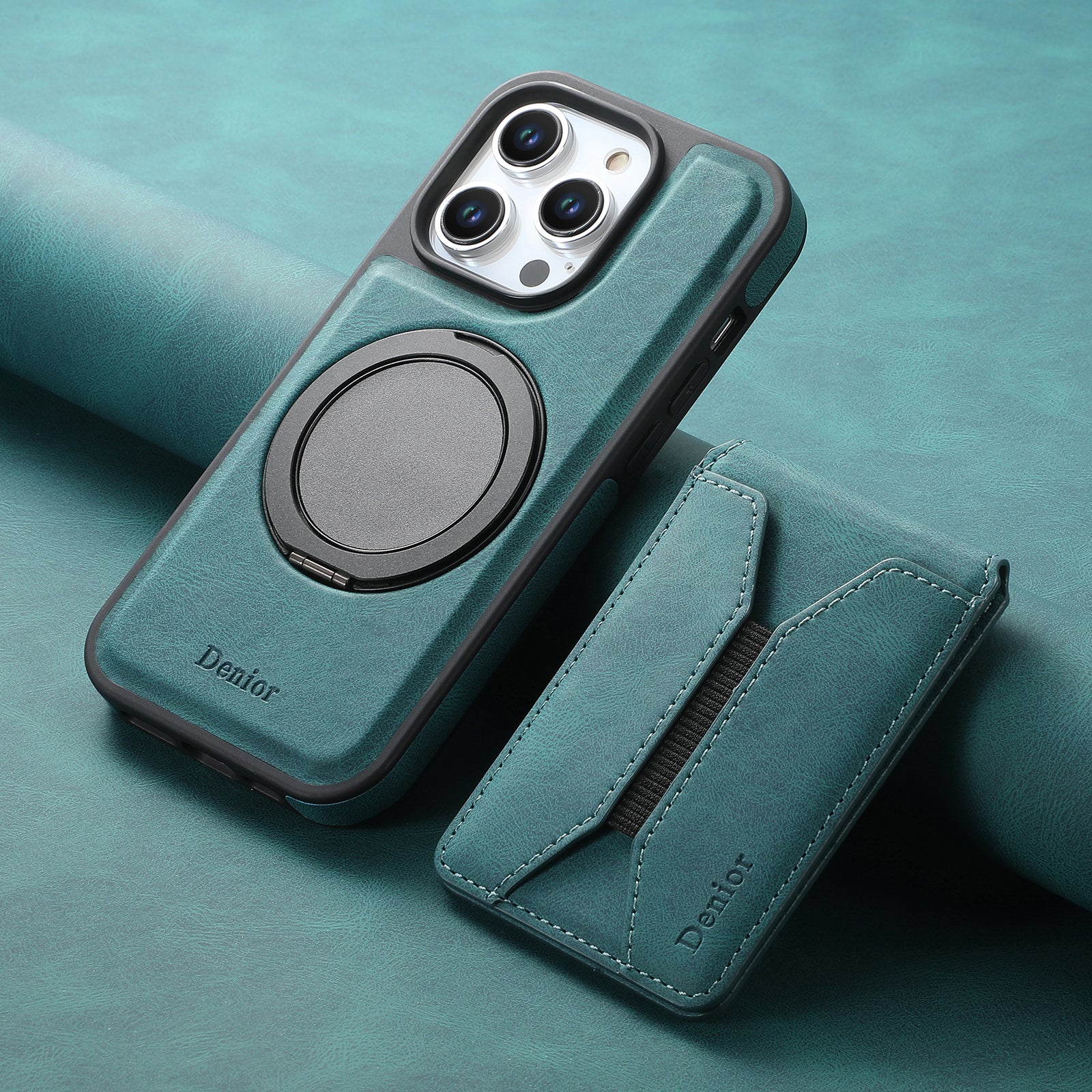 iPhone Series 2IN1 Magnetic Case & Card Bag(Blue)