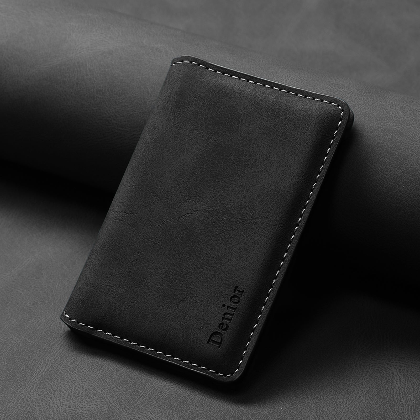 RFID Magnetic Slim Credit Card Bag(Black)
