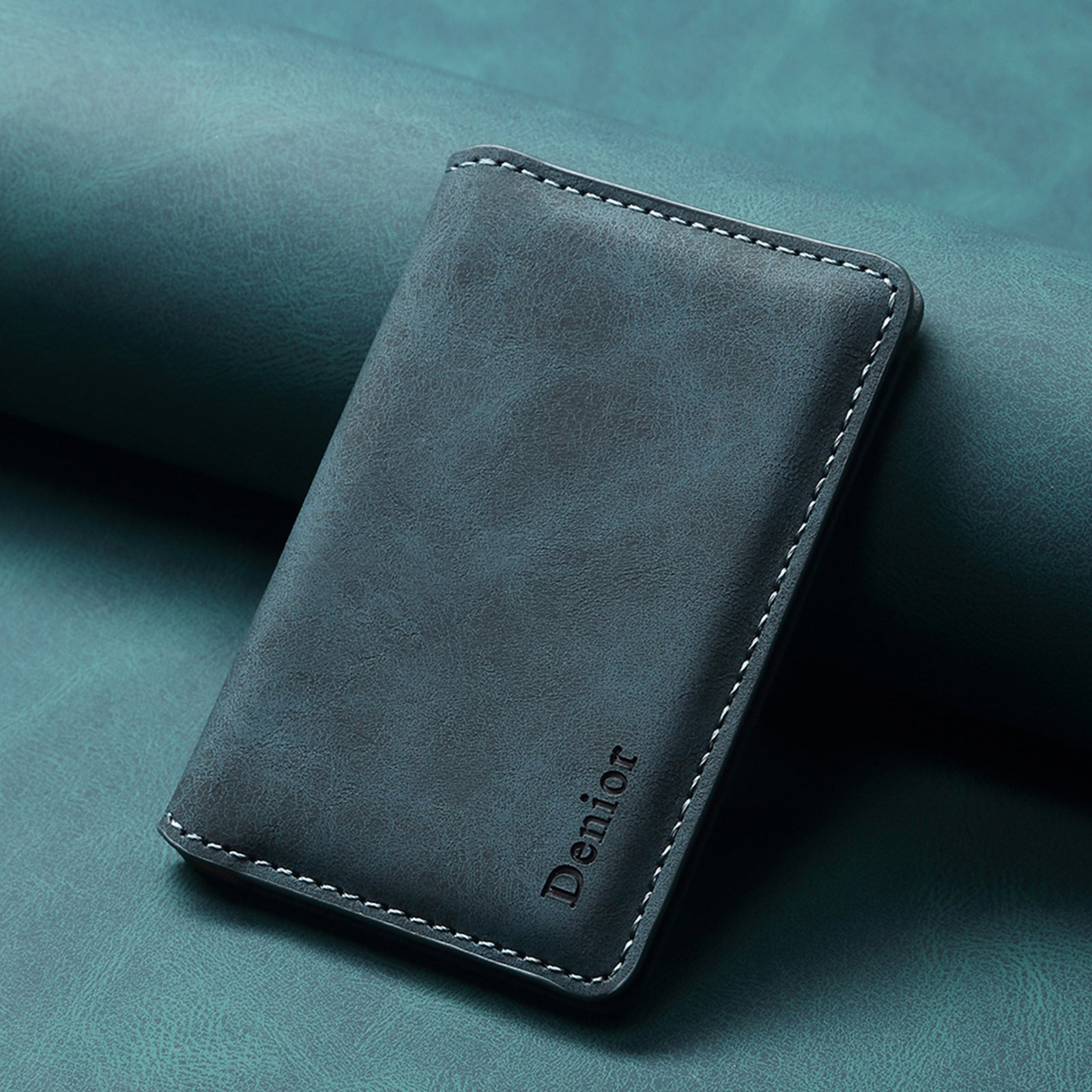 RFID Magnetic Slim Credit Card Bag(Blue)