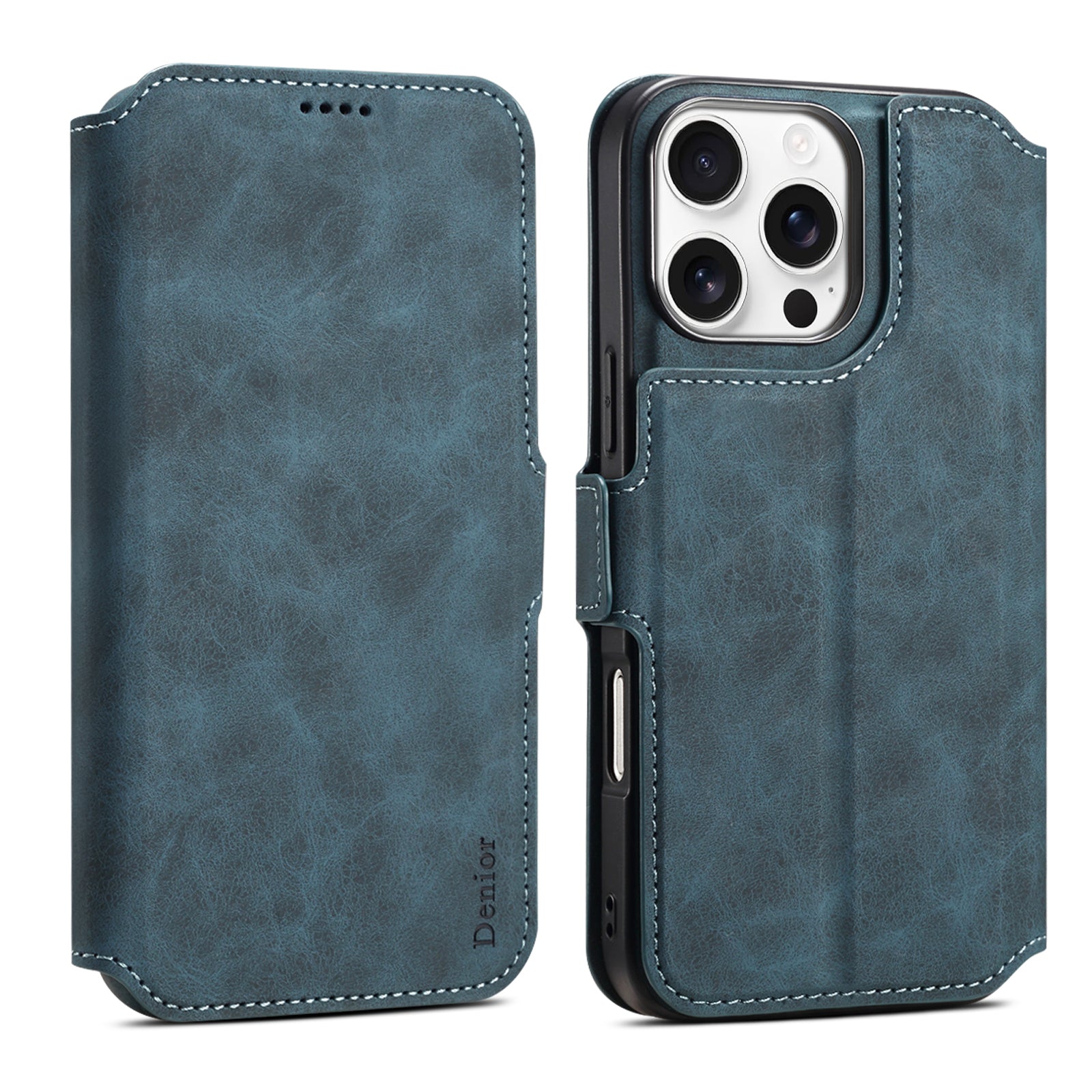 2IN1 Detachable Magnetic iPhone Phone Case & Card Pocket(Blue)