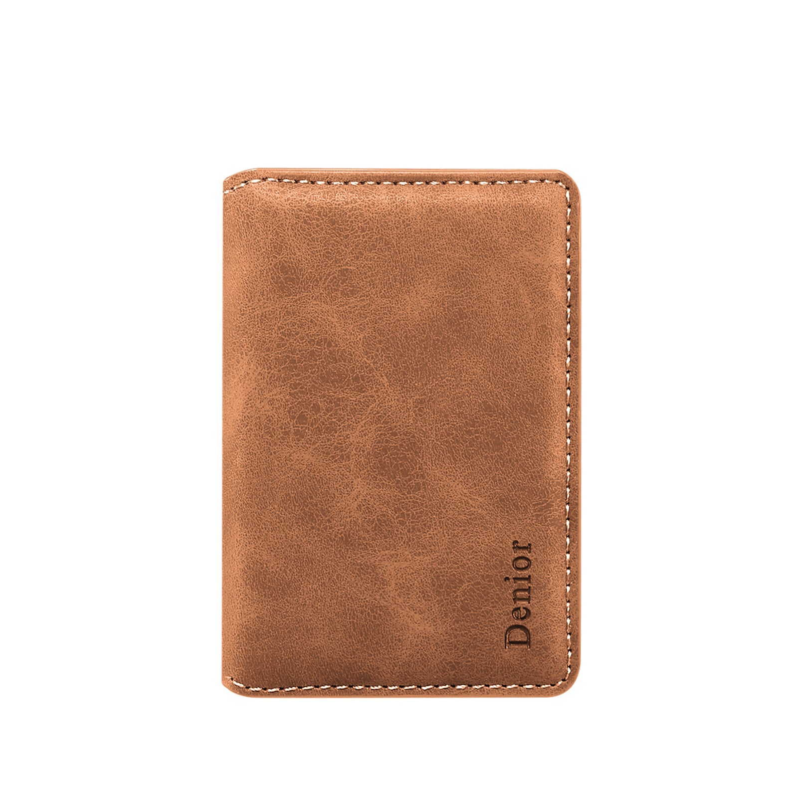 RFID Magnetic Slim Credit Card Bag(Brown)