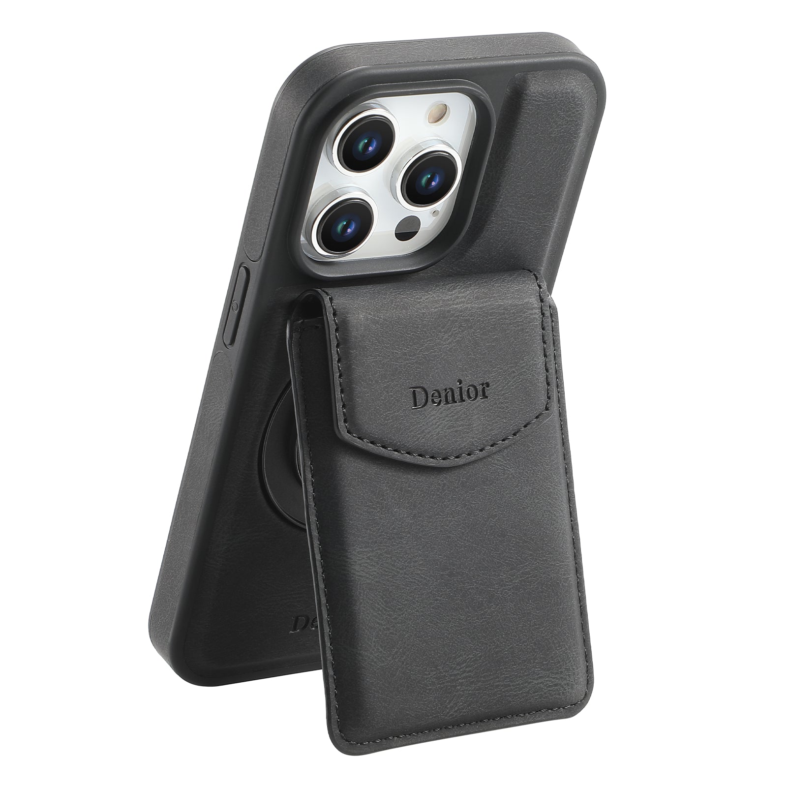 iPhone Series 2IN1 Magnetic Case & Card Bag(Black)
