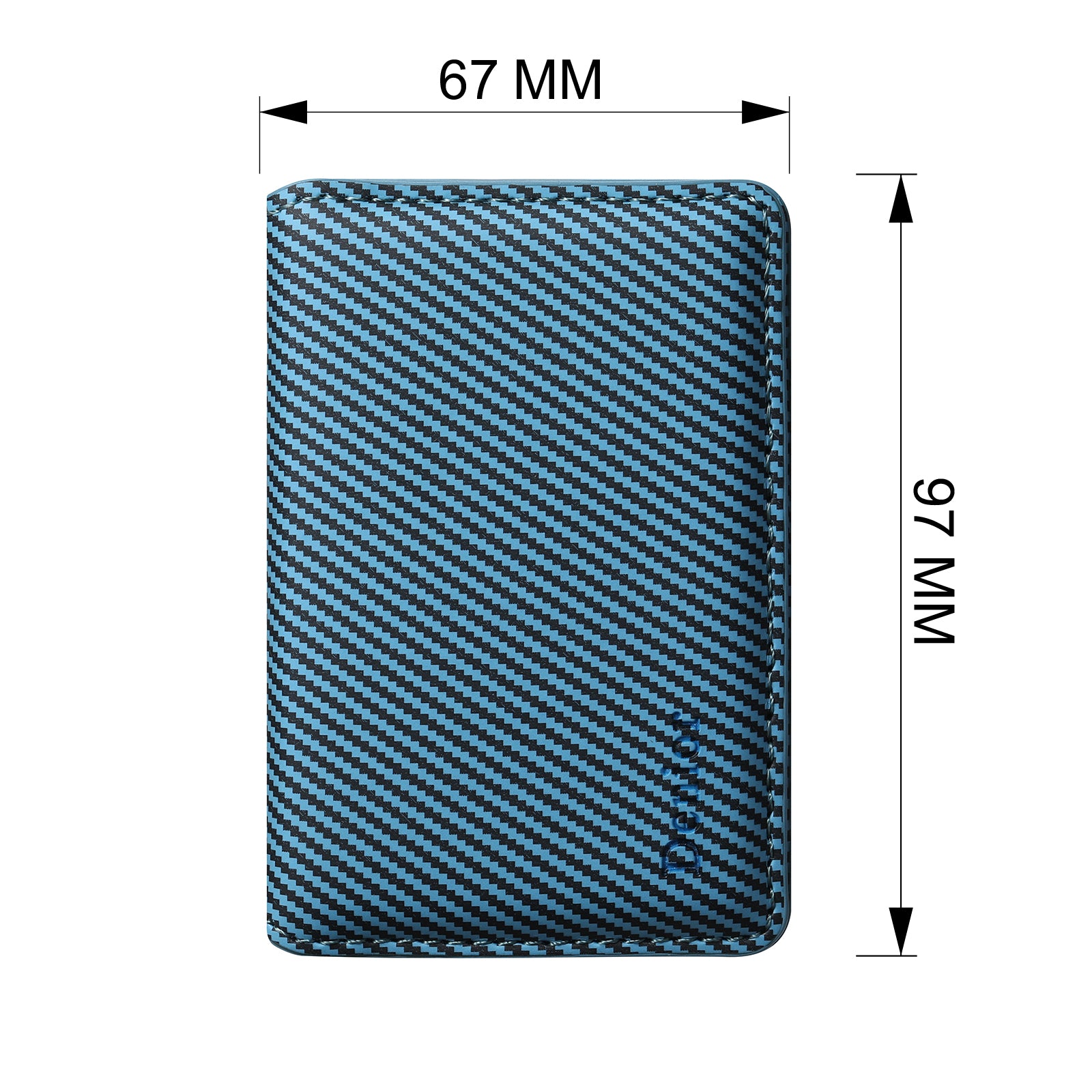 RFID Magnetic Slim Credit Card Bag(Blue)