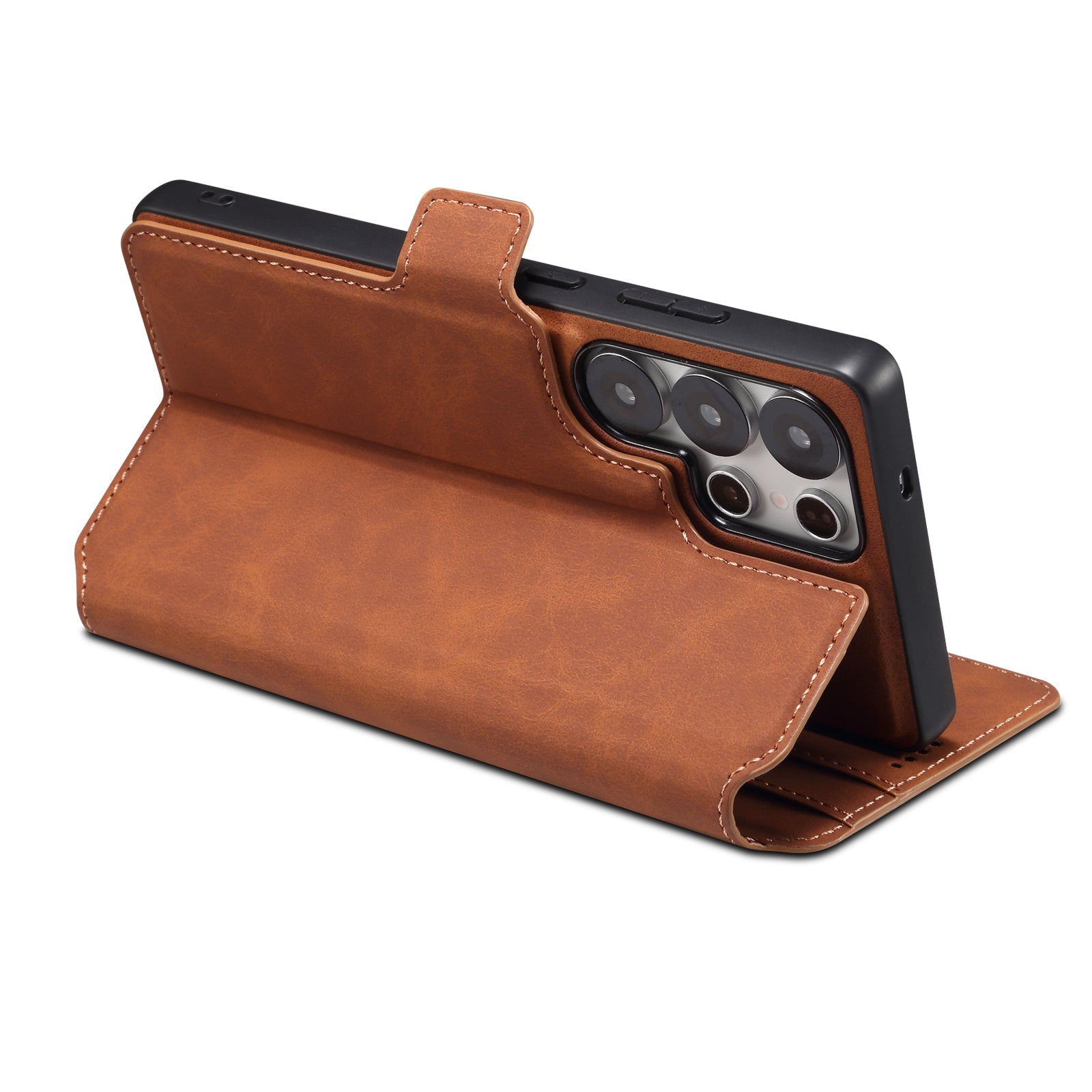 2IN1 Detachable Magnetic Samsung Phone Case & Card Pocket(Brown)