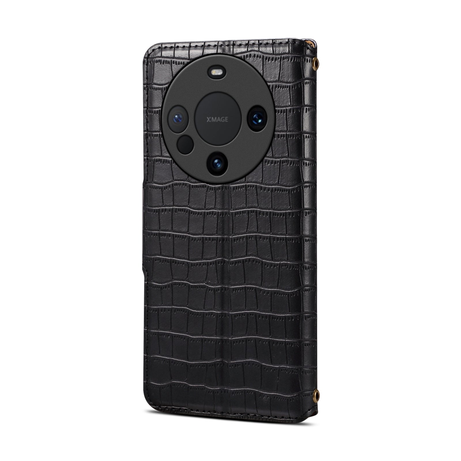 Crocodile PU Leather Huawei Cover Wallet Phone Case(Black)