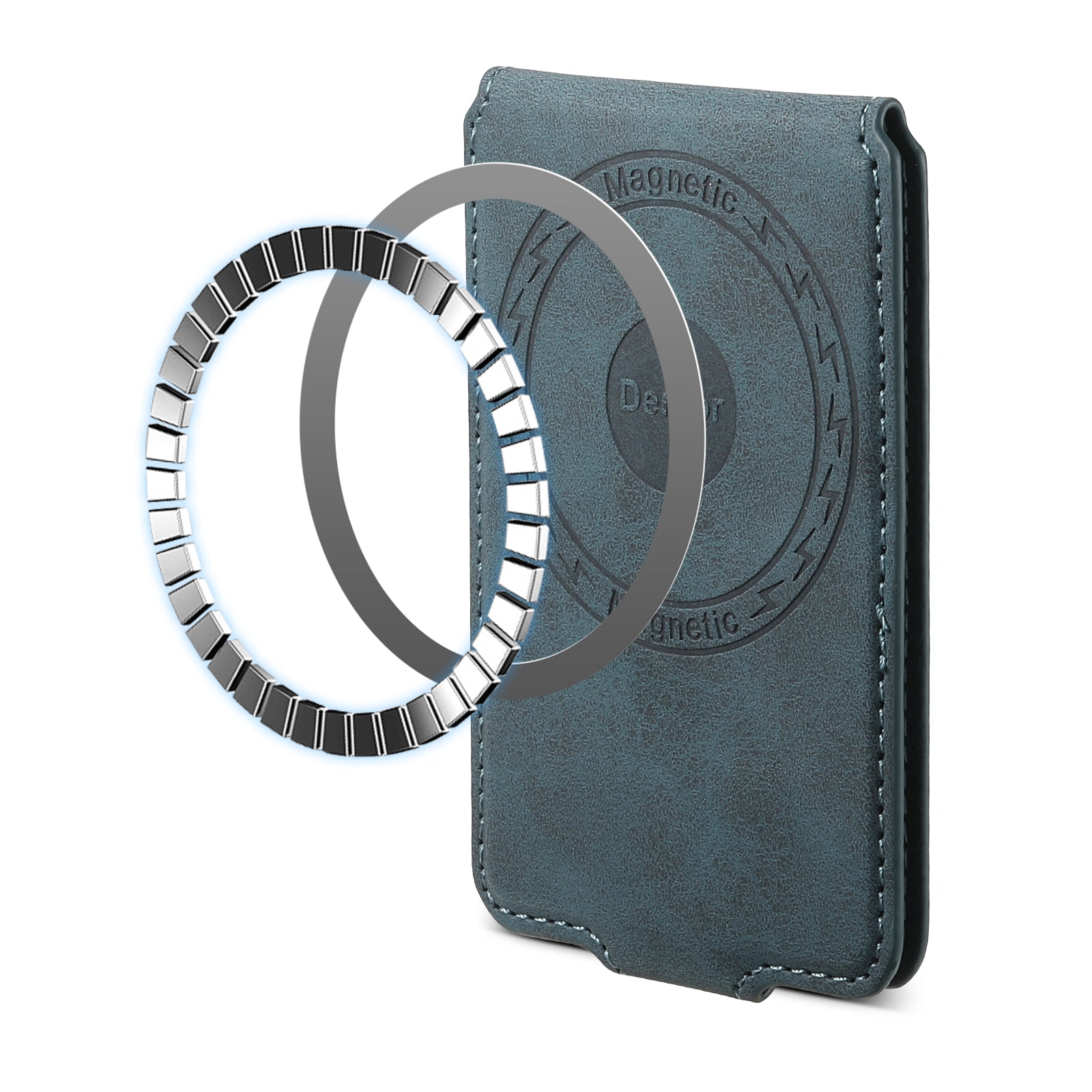 Magnetic Bracket Slim Credit Card Bag(Blue)