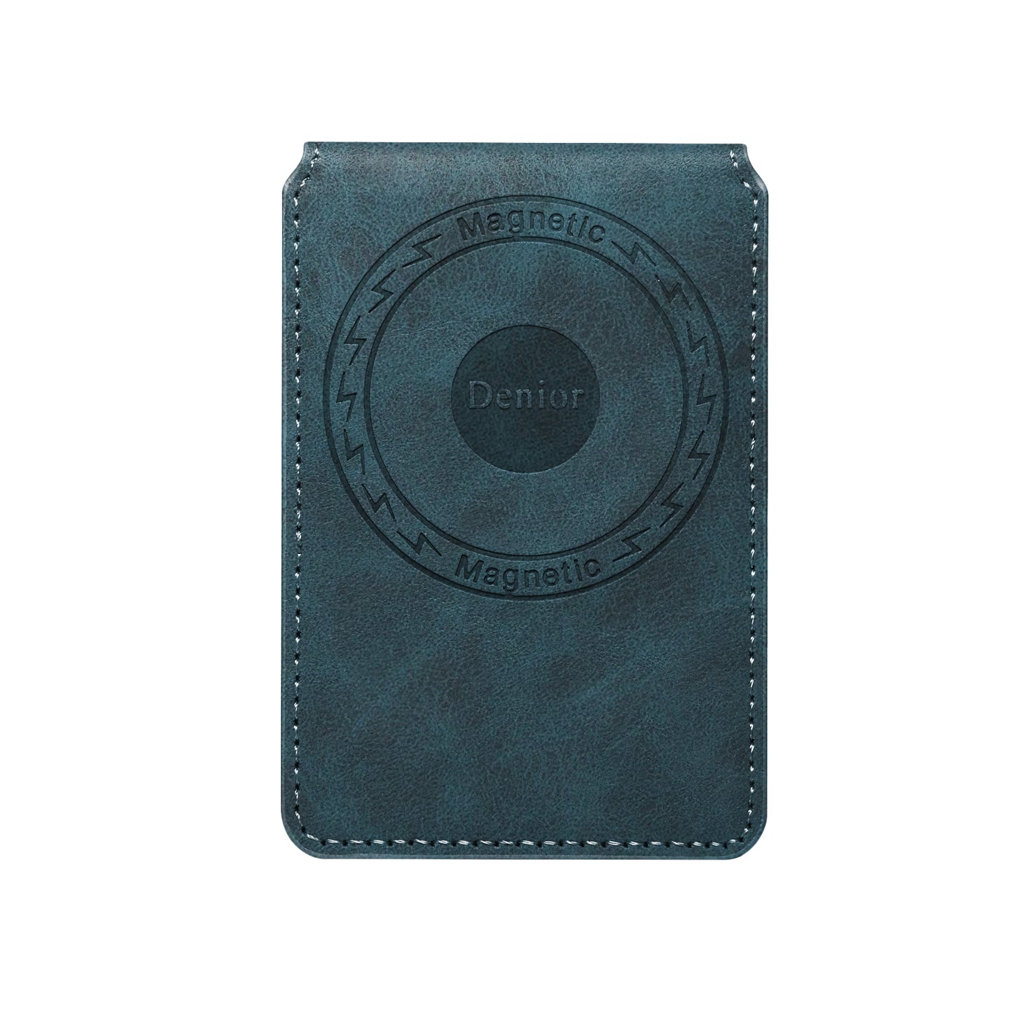 PU Faux Leather Vintage Pattern Top-bottom Open Magnetic Card Holder