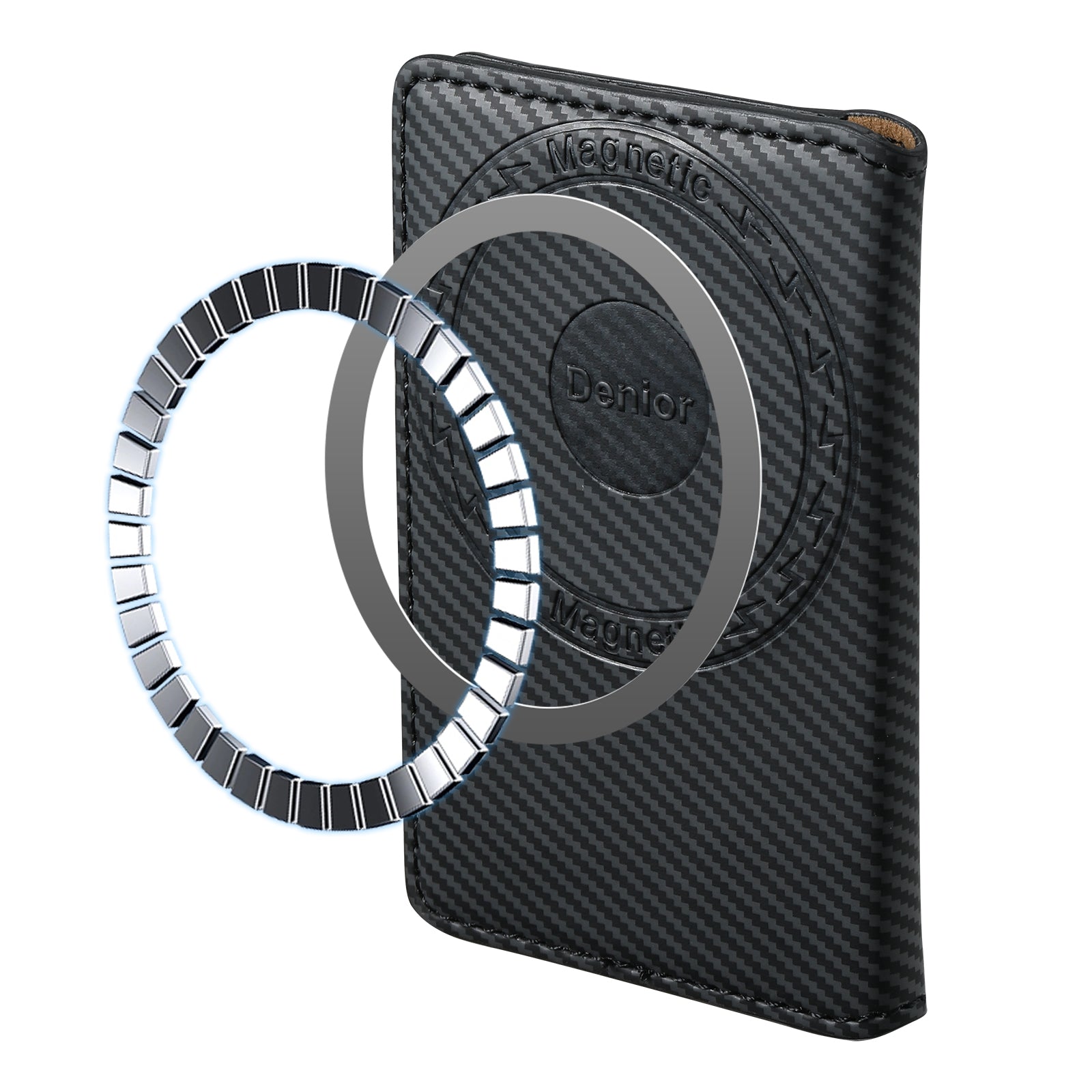 RFID Magnetic Slim Credit Card Bag(Black)