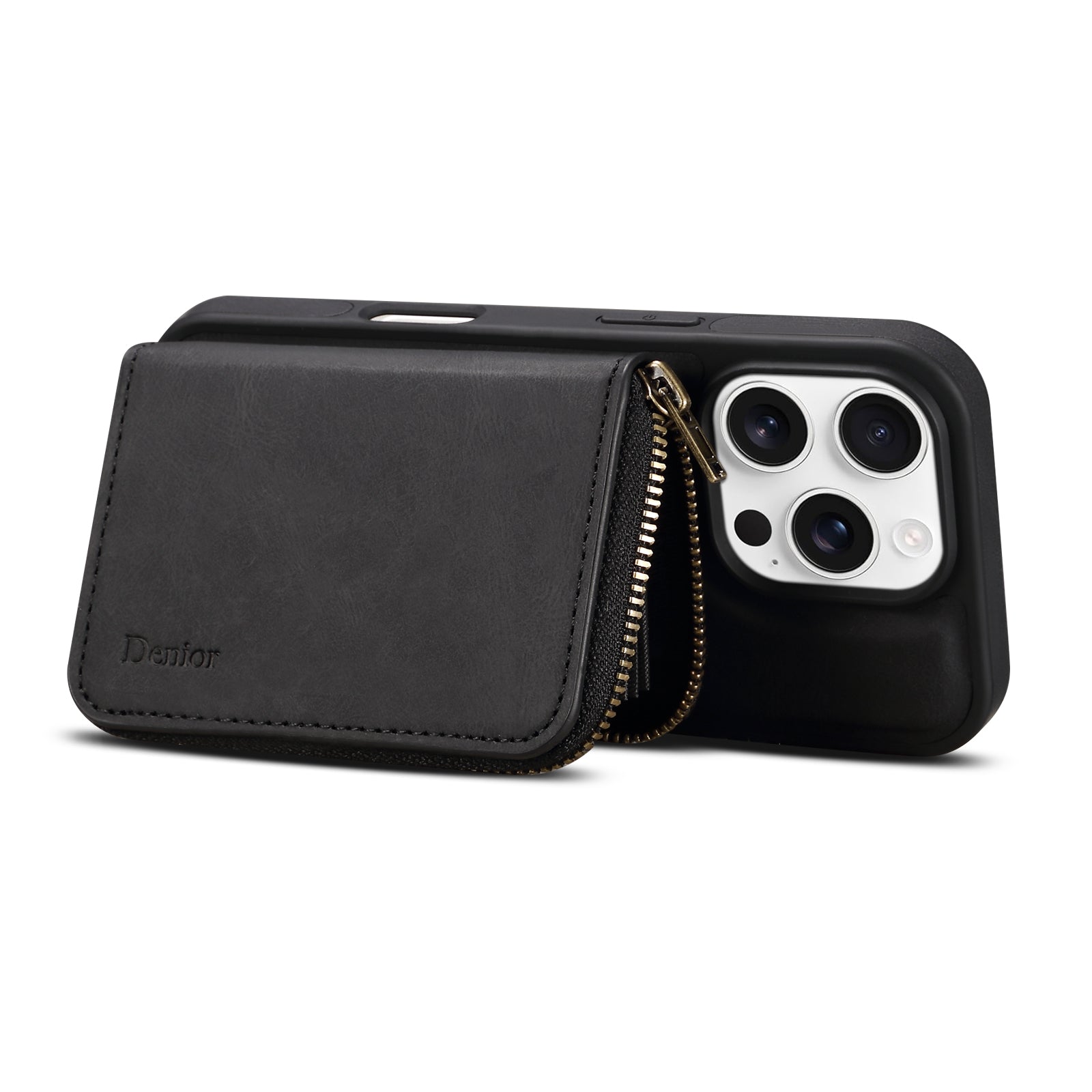 iPhone Series 2IN1 Magnetic Case & RFID Card Bag(Black)