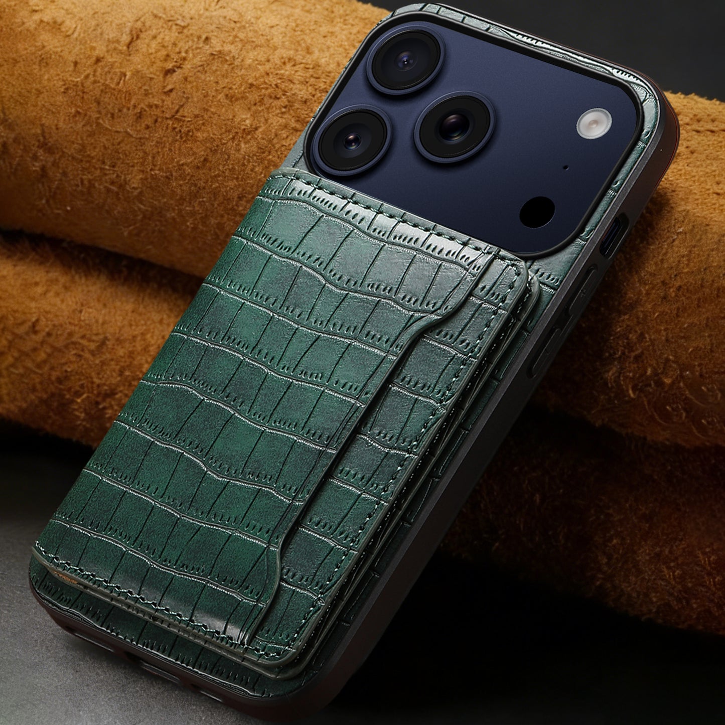 2-IN-1 PU Bag Case - Crocodile pattern