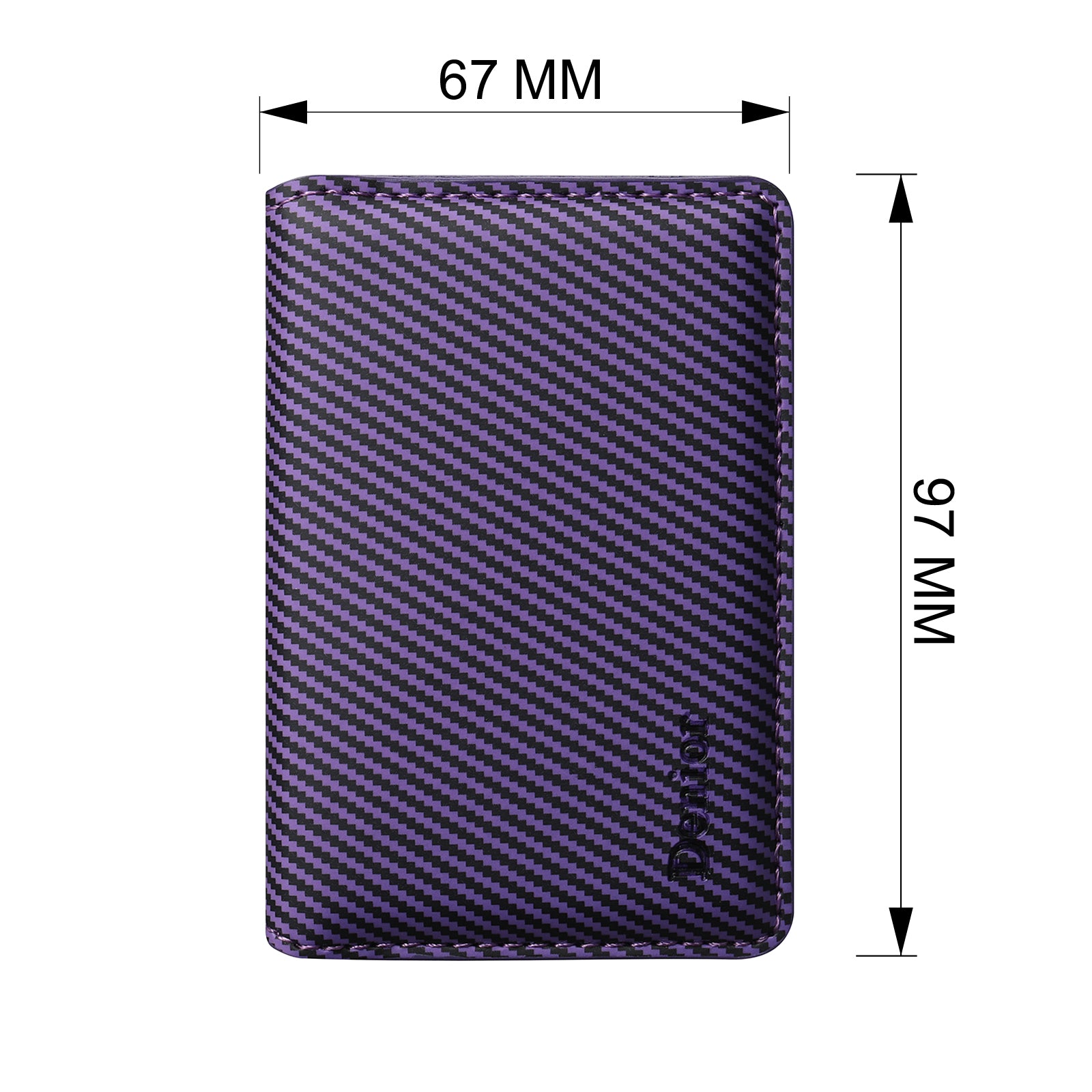 RFID Magnetic Slim Credit Card Bag(Purple)