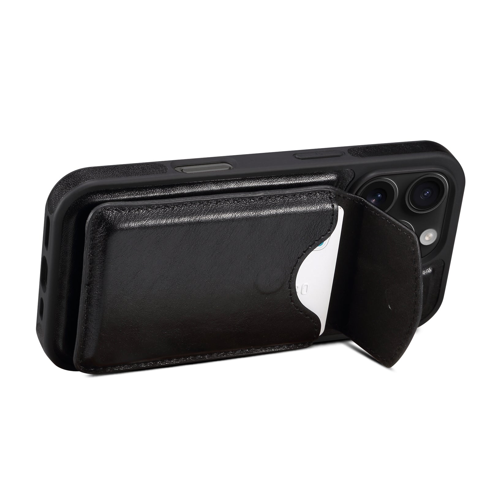 iPhone Series 2IN1 Magnetic Case & Card Bag(Black)