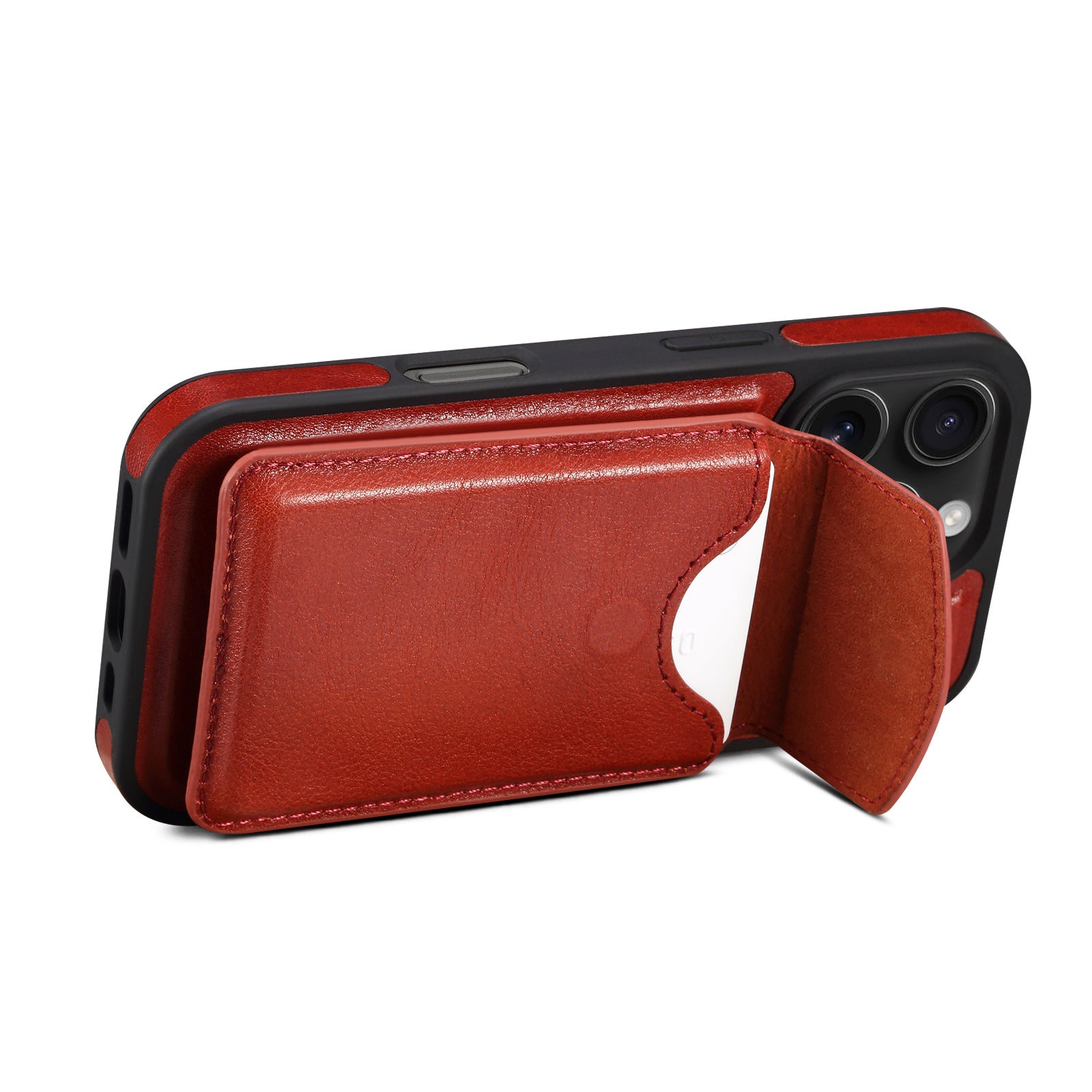 iPhone Series 2IN1 Magnetic Case & Card Bag(Red)
