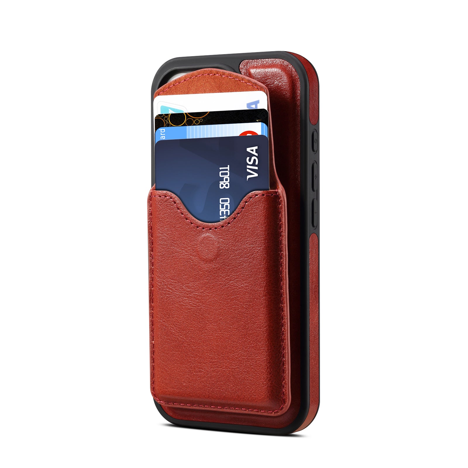 iPhone Series 2IN1 Magnetic Case & Card Bag(Red)