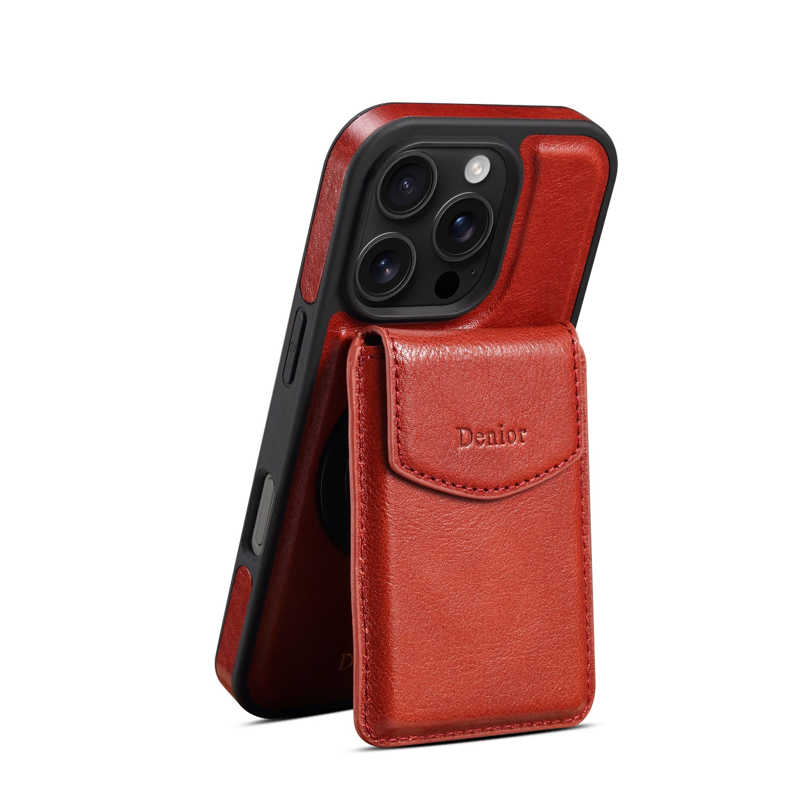 iPhone Series 2IN1 Magnetic Case & Card Bag(Red)