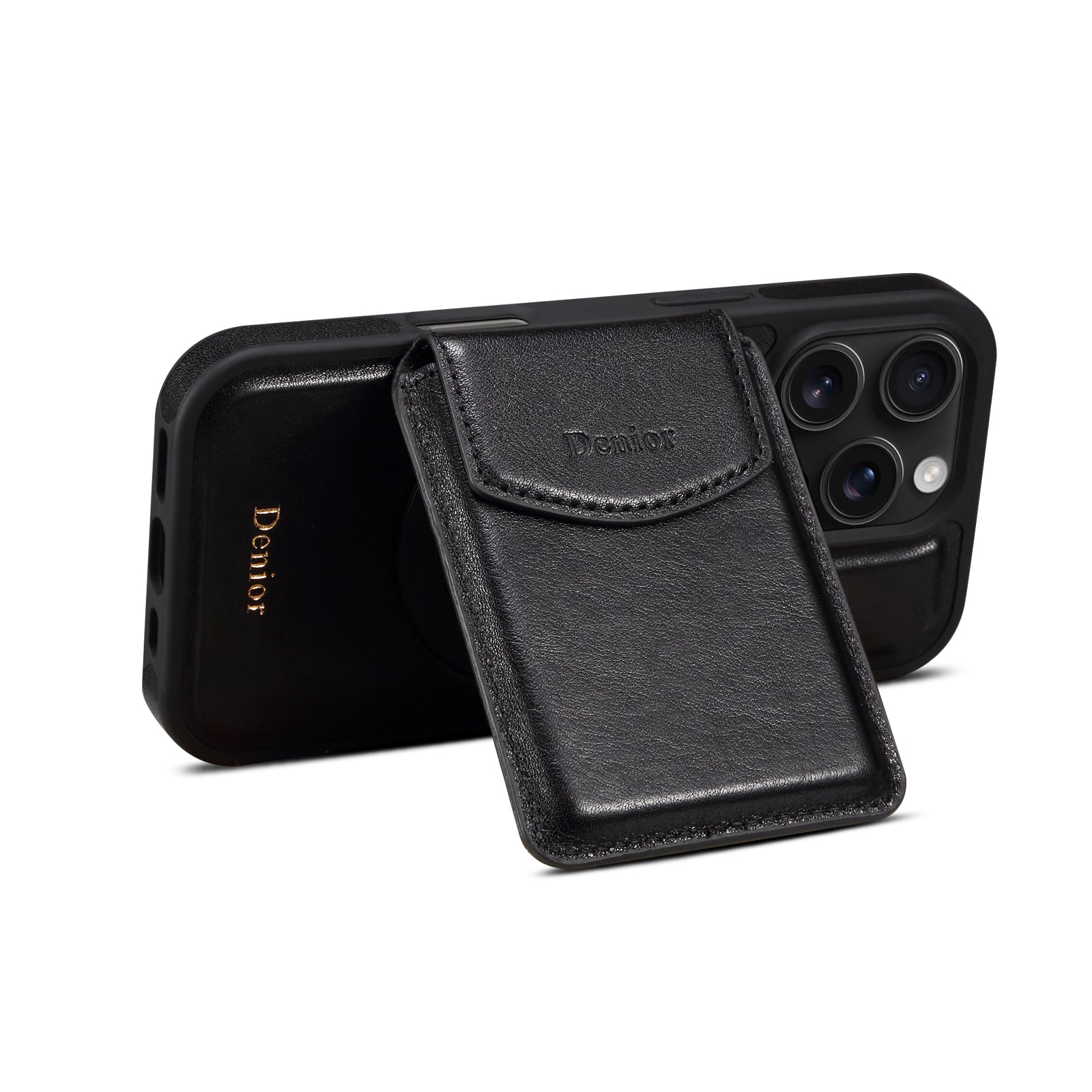 iPhone Series 2IN1 Magnetic Case & Card Bag(Black)