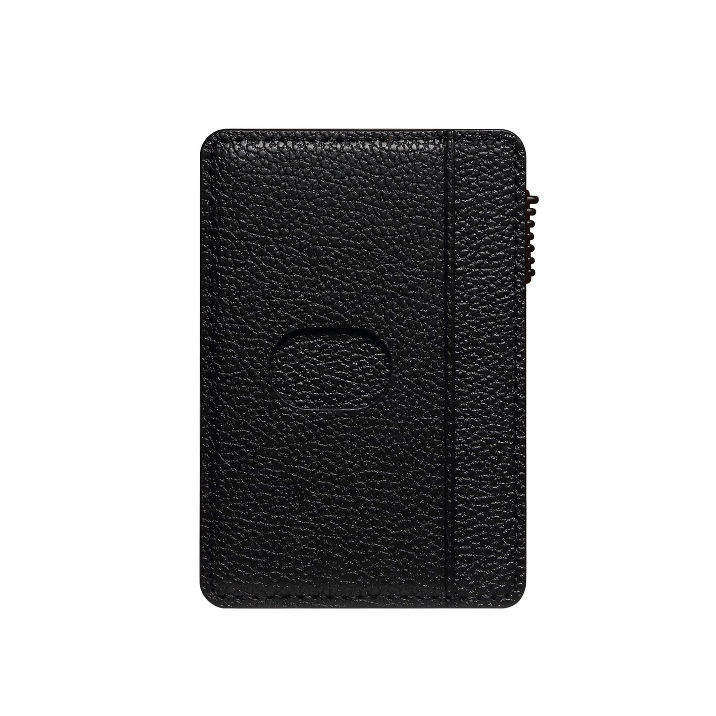 PU Faux Leather Lychee Texture Magnetic Card Holder