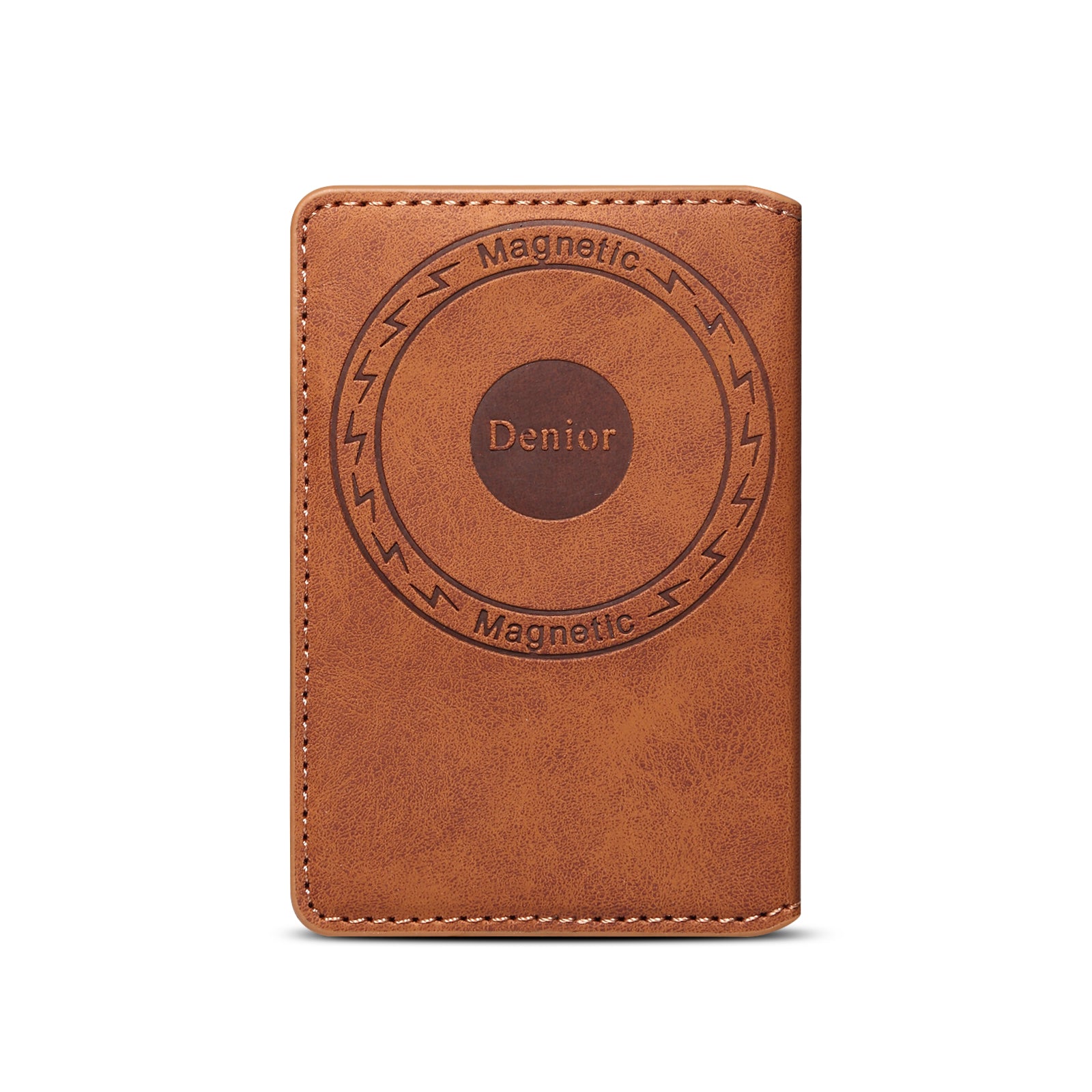 RFID Magnetic Slim Credit Card Bag(Brown)