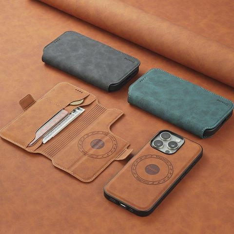 2IN1 Detachable Magnetic Samsung Phone Case & Card Pocket(Brown)