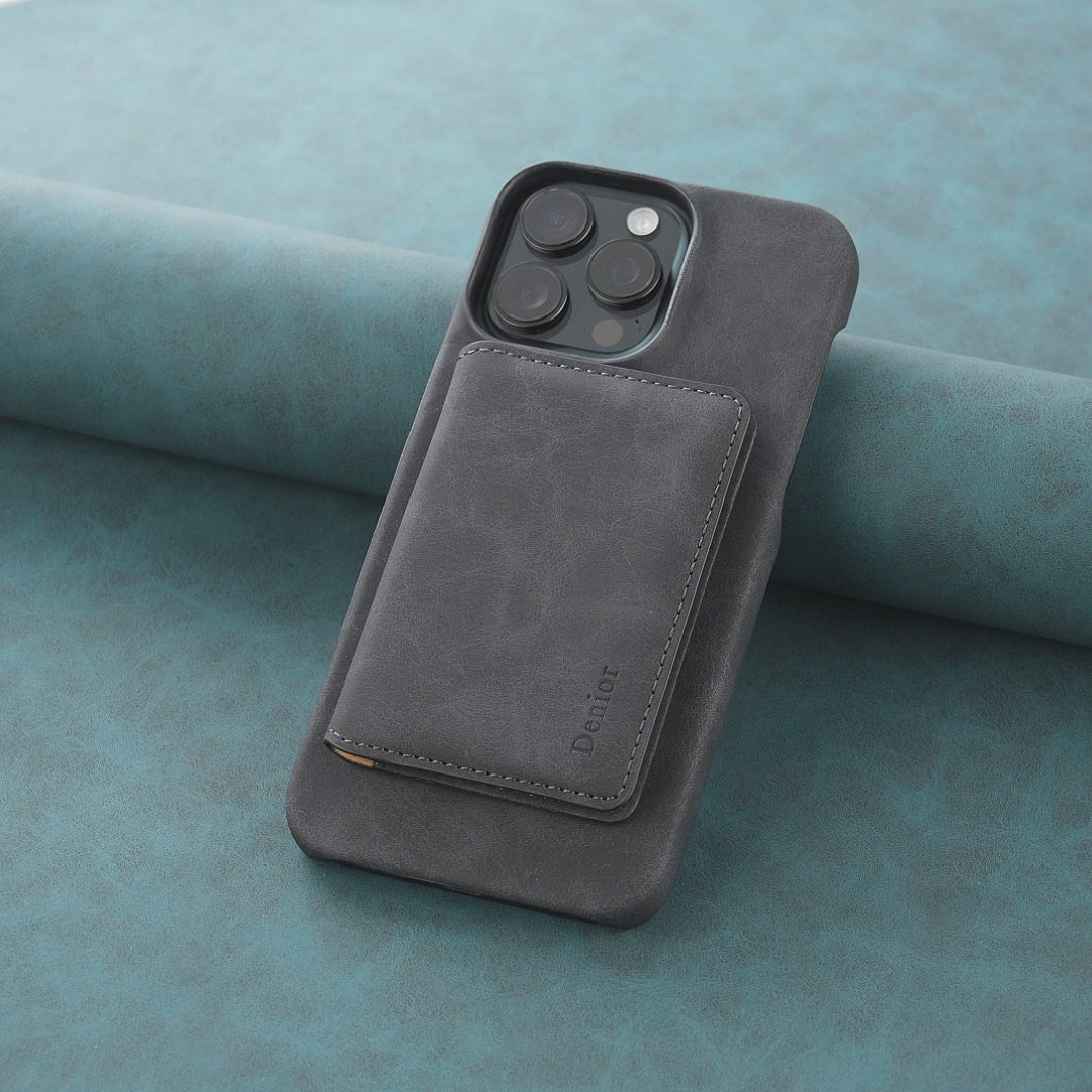 iPhone Series 2IN1 Magnetic Case & RFID Card Bag(Black)