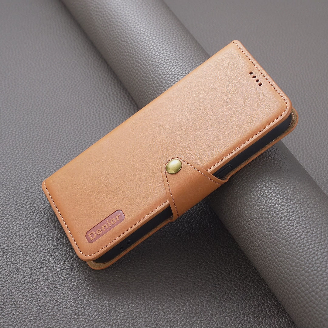 Google Simple PU Leather Flip Card Wallet Stand Phone Case(Black)