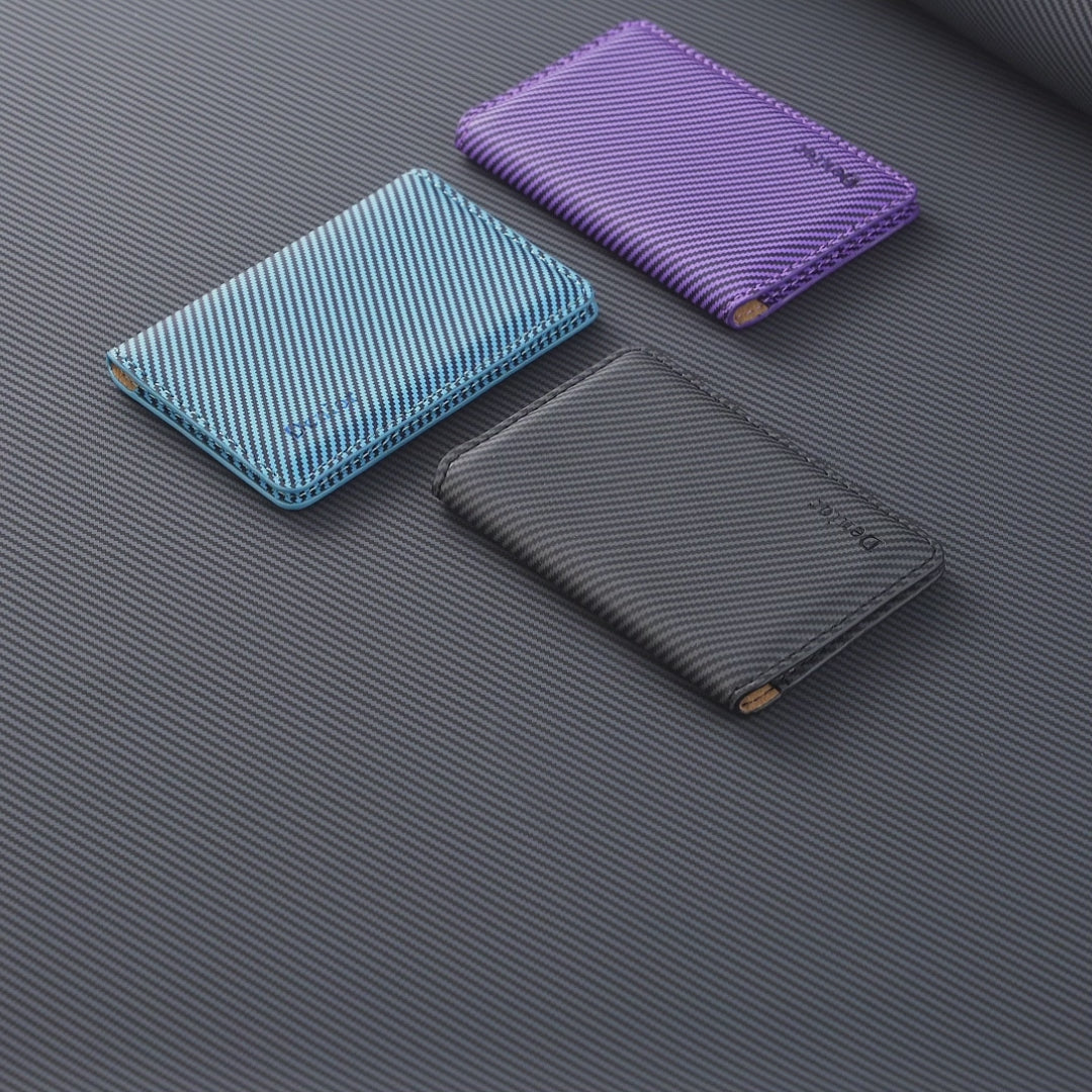 RFID Magnetic Slim Credit Card Bag(Blue)