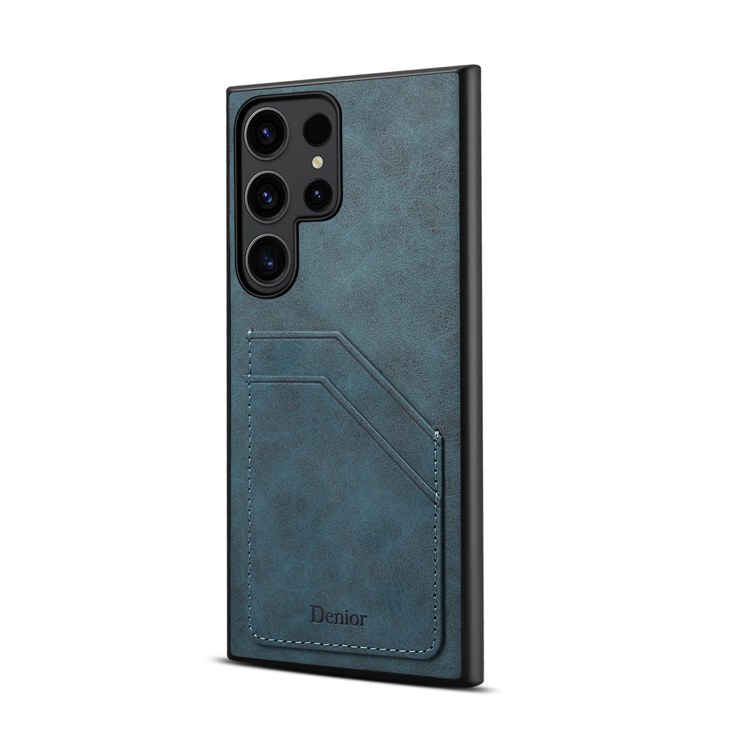 PU Retro Faux Leather Dual Card Slot Phone Case (For Samsung)