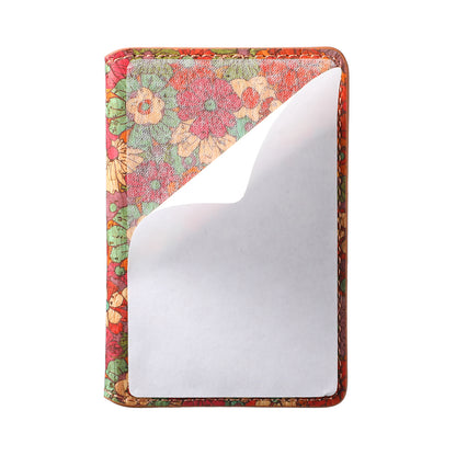 Glue Bifold Cork Card Holder - Floral