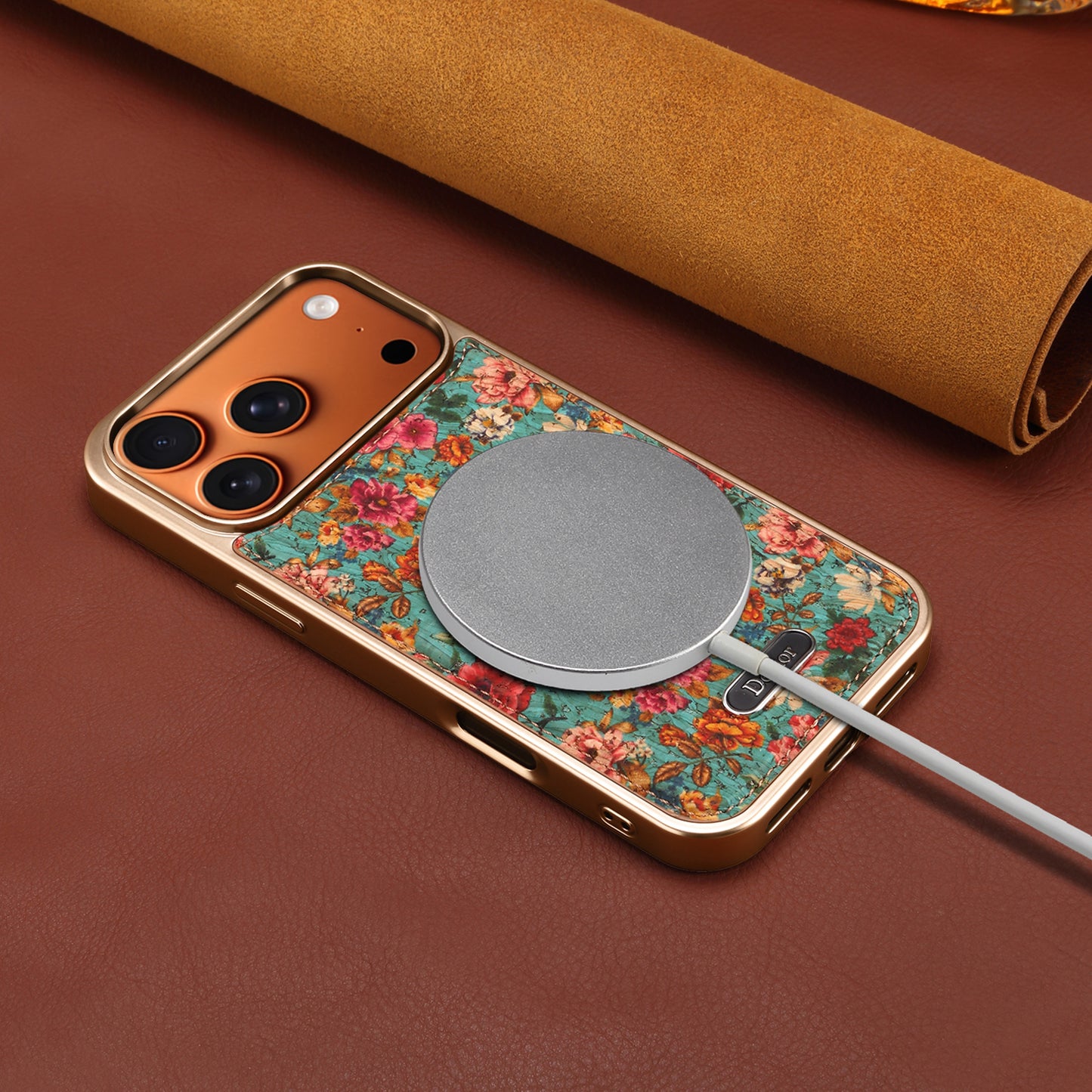 Butterfly Printed Magnetic Electroplated Phone Case