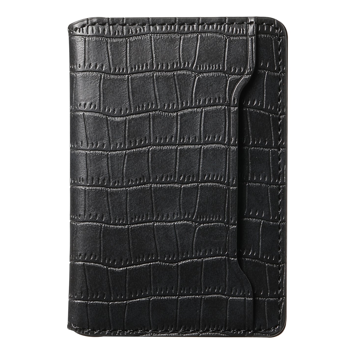 Glue Bifold PU Card Bag - Crocodile Skin Pattern