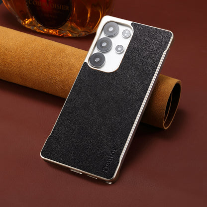 Genuine Leather Borderless Magnetic Phone Case (For Samsung)