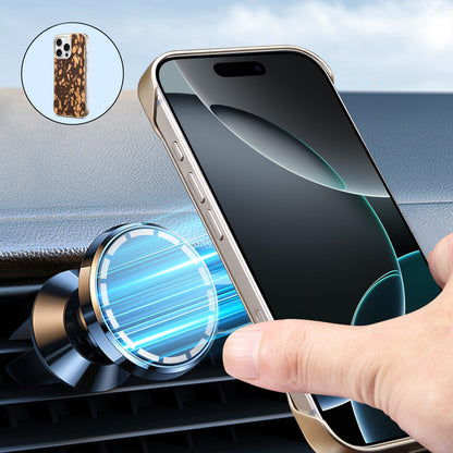 Floral Pattern Cork Borderless Magnetic Phone Case