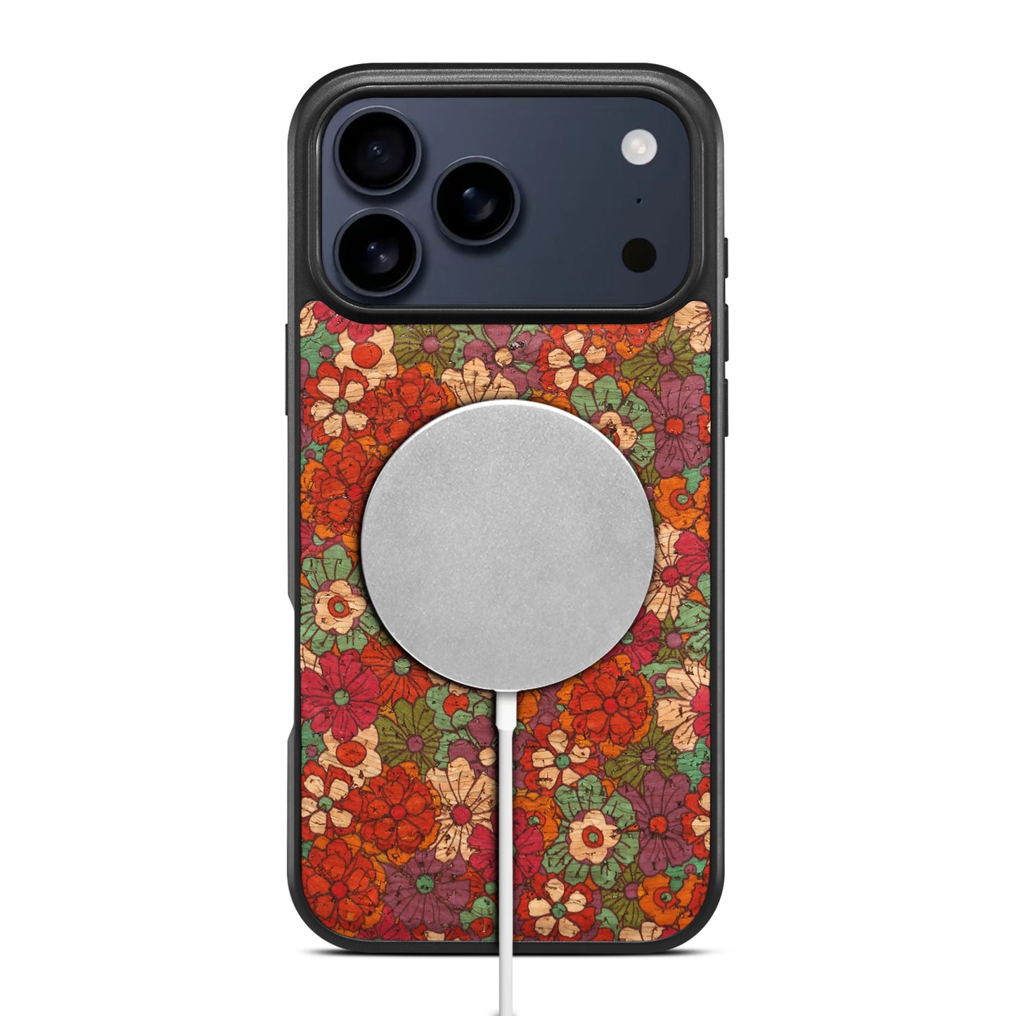 Cork Floral Magnetic Phone Case