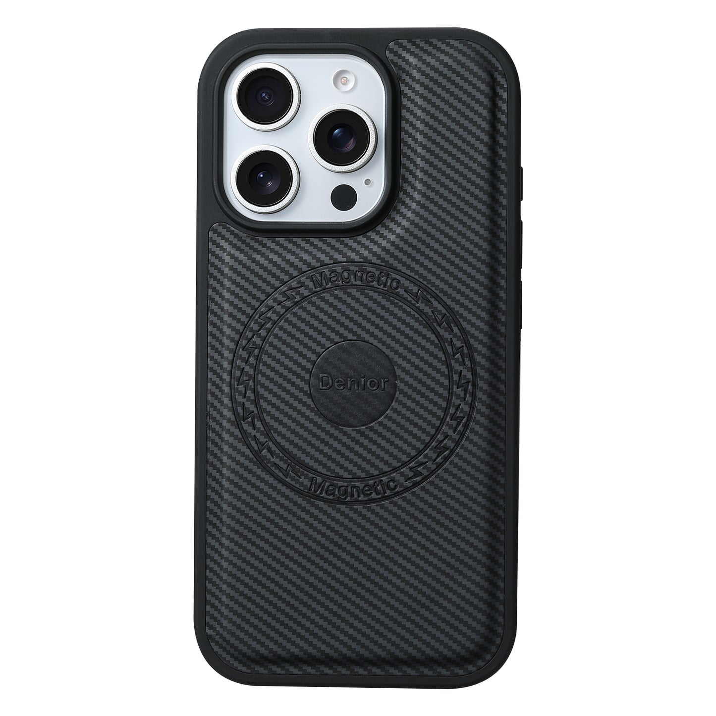 PU Carbon Fiber Texture Magnetic Phone Case