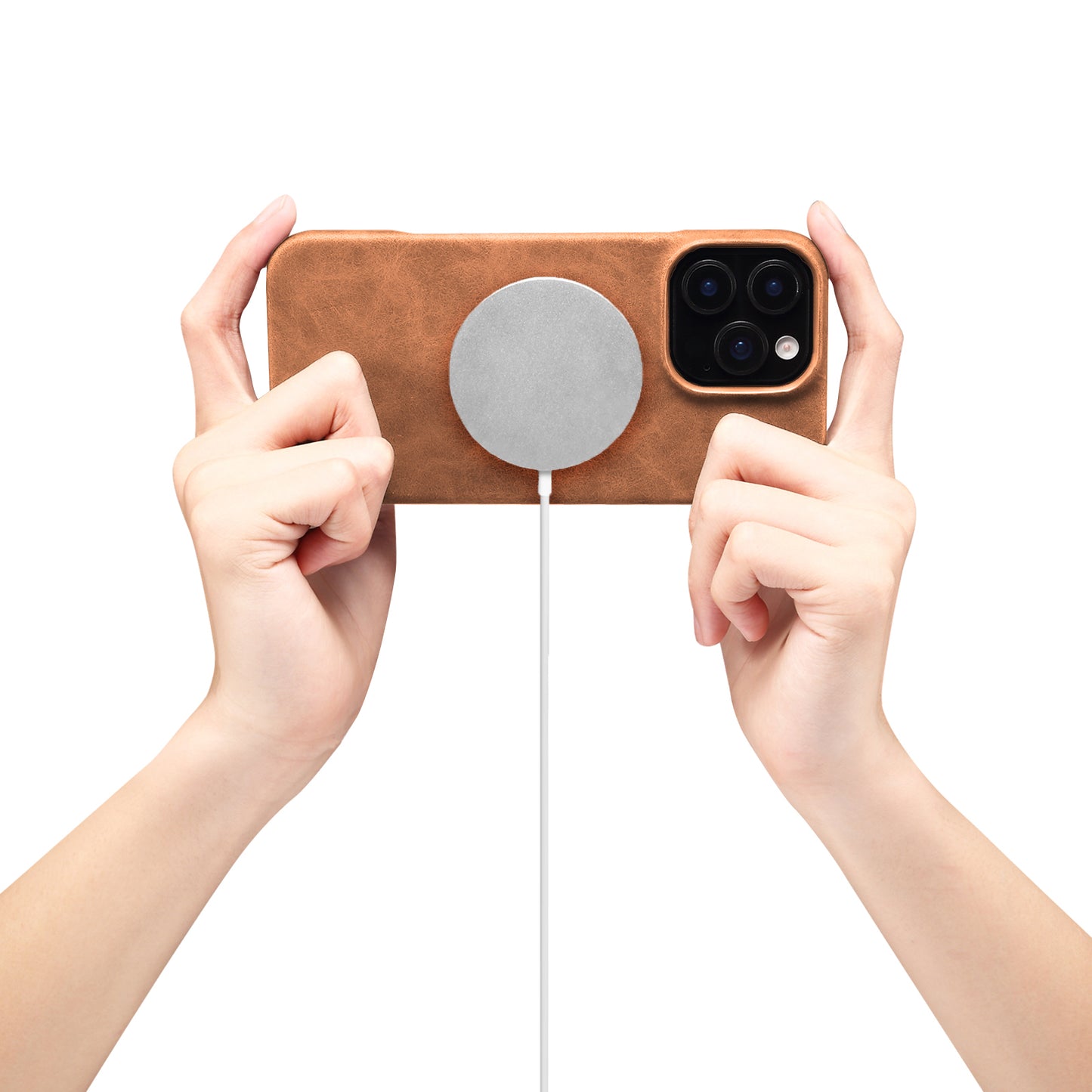 PU Retro Faux Leather Texture Magnetic Phone Case